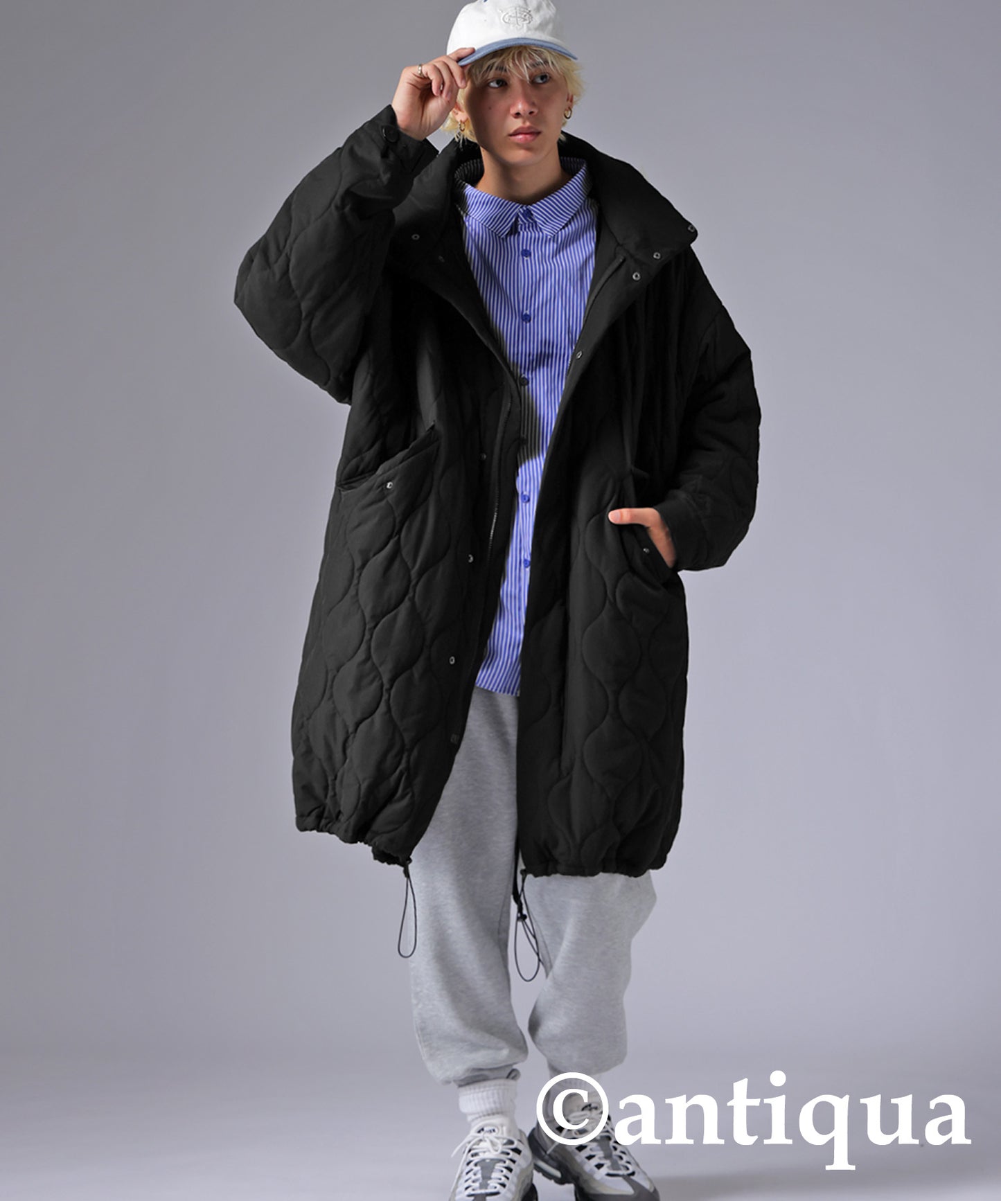 Quilting mods coat Men's