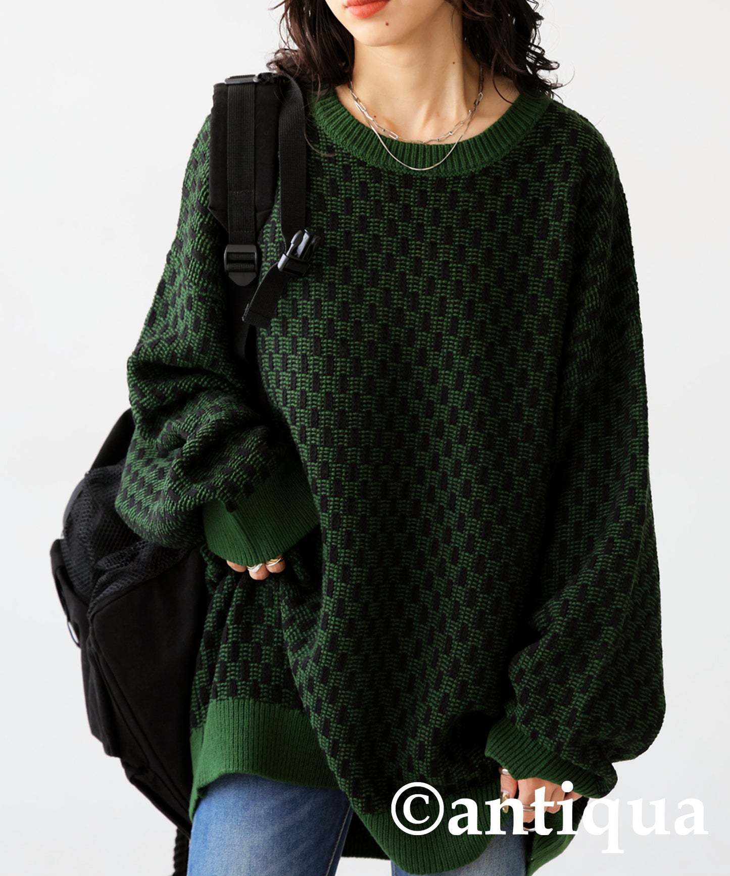 Geometric Jacquard Knit Ladies