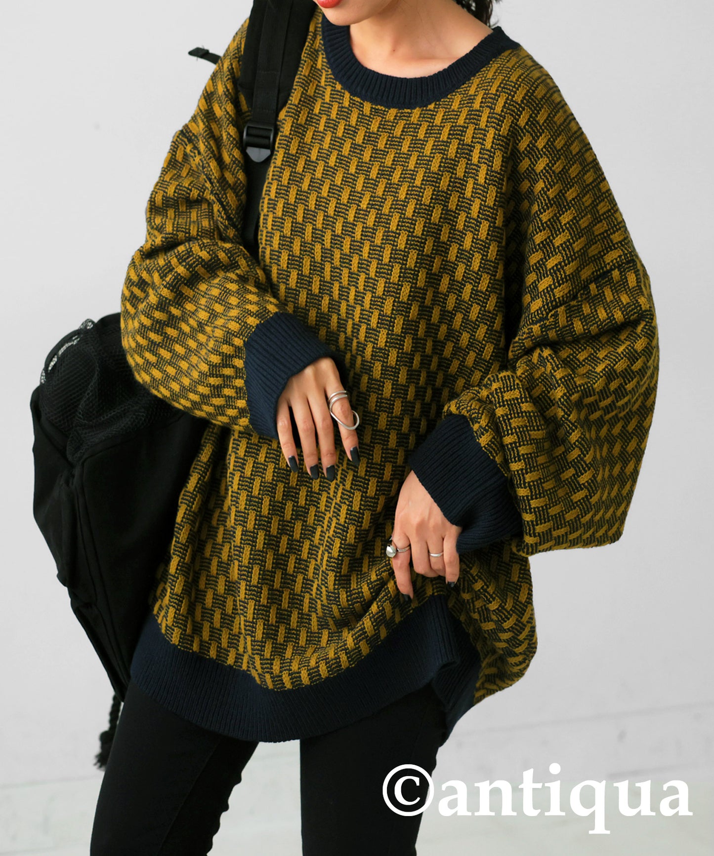 Geometric Jacquard Knit Ladies