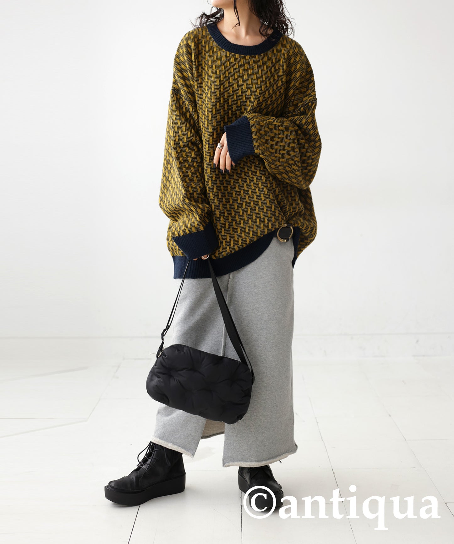 Geometric Jacquard Knit Ladies