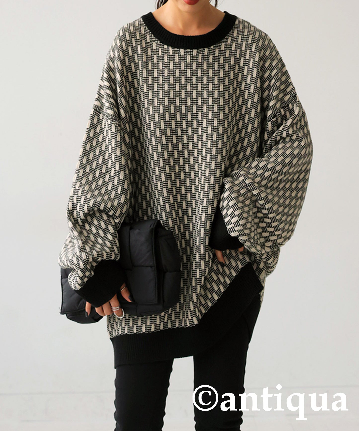 Geometric Jacquard Knit Ladies