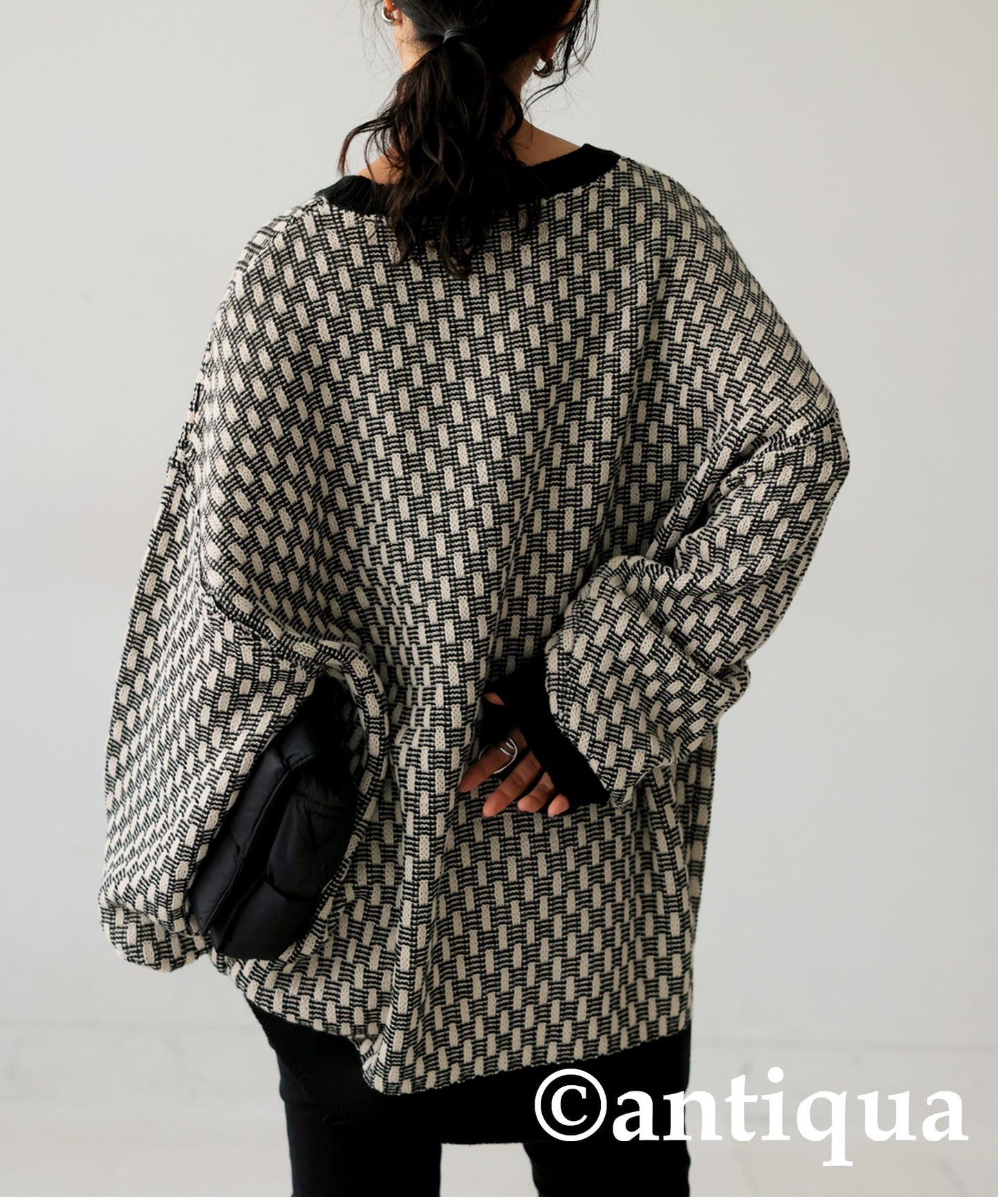 Geometric Jacquard Knit Ladies