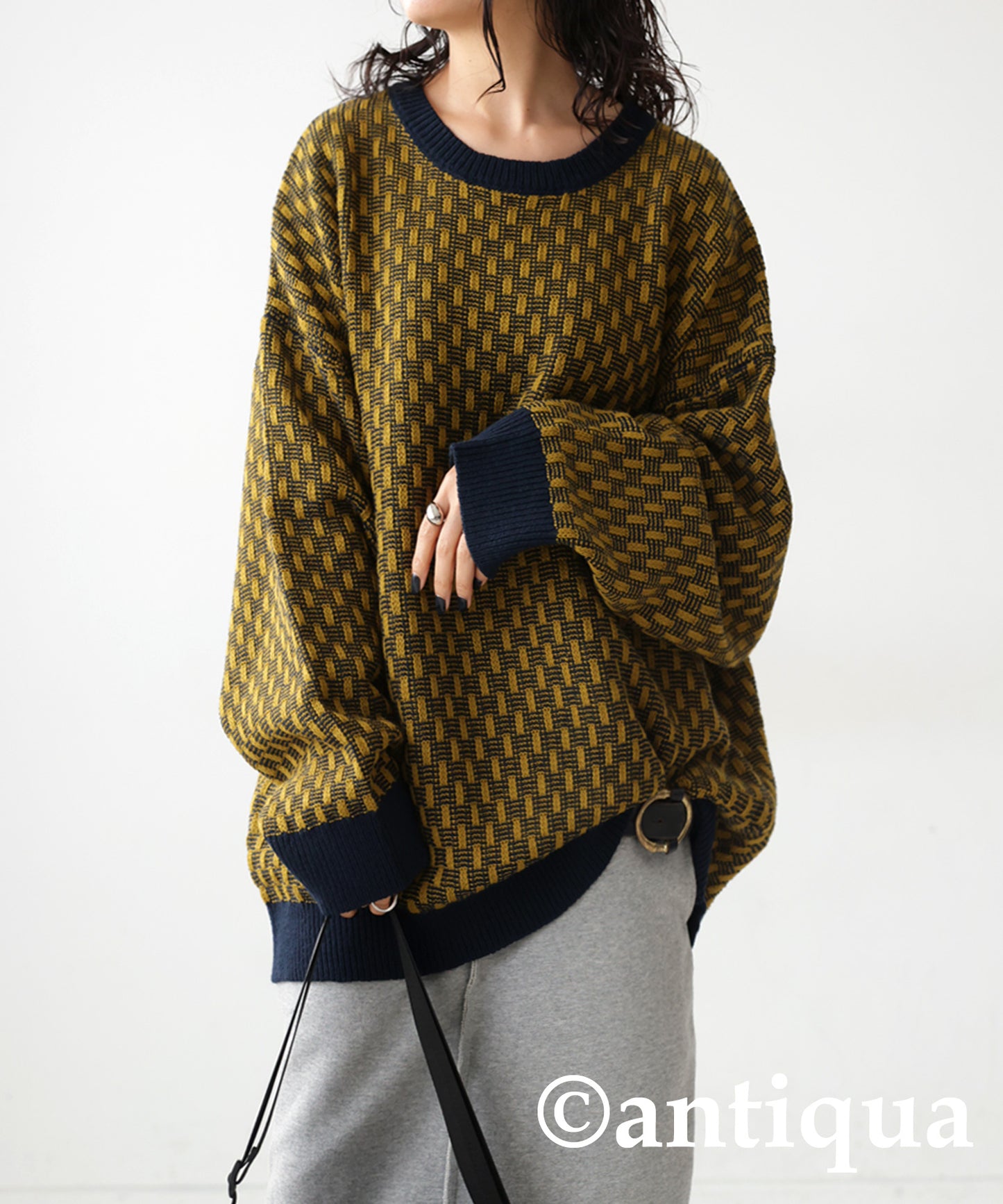 Geometric Jacquard Knit Ladies