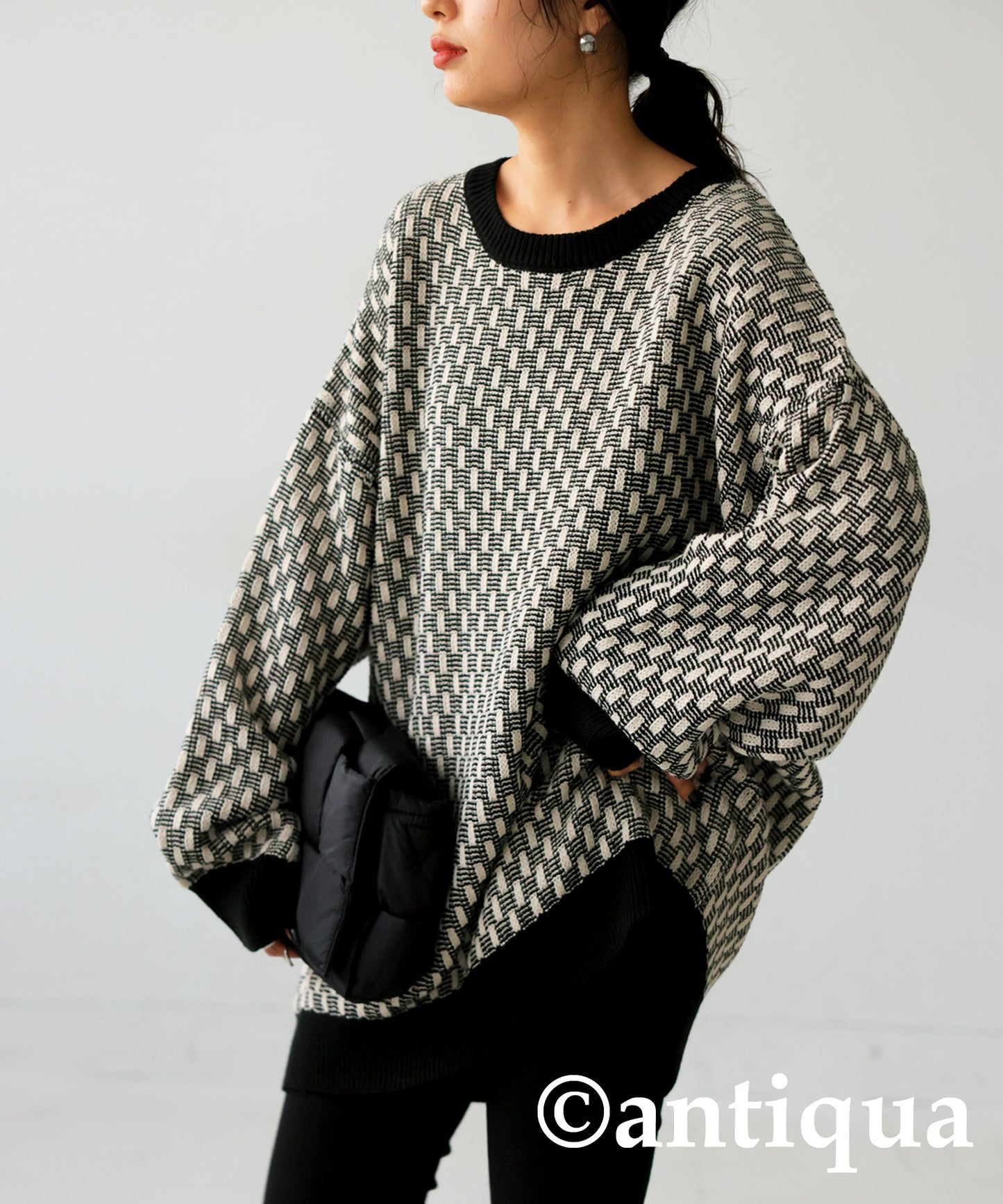 Geometric Jacquard Knit Ladies