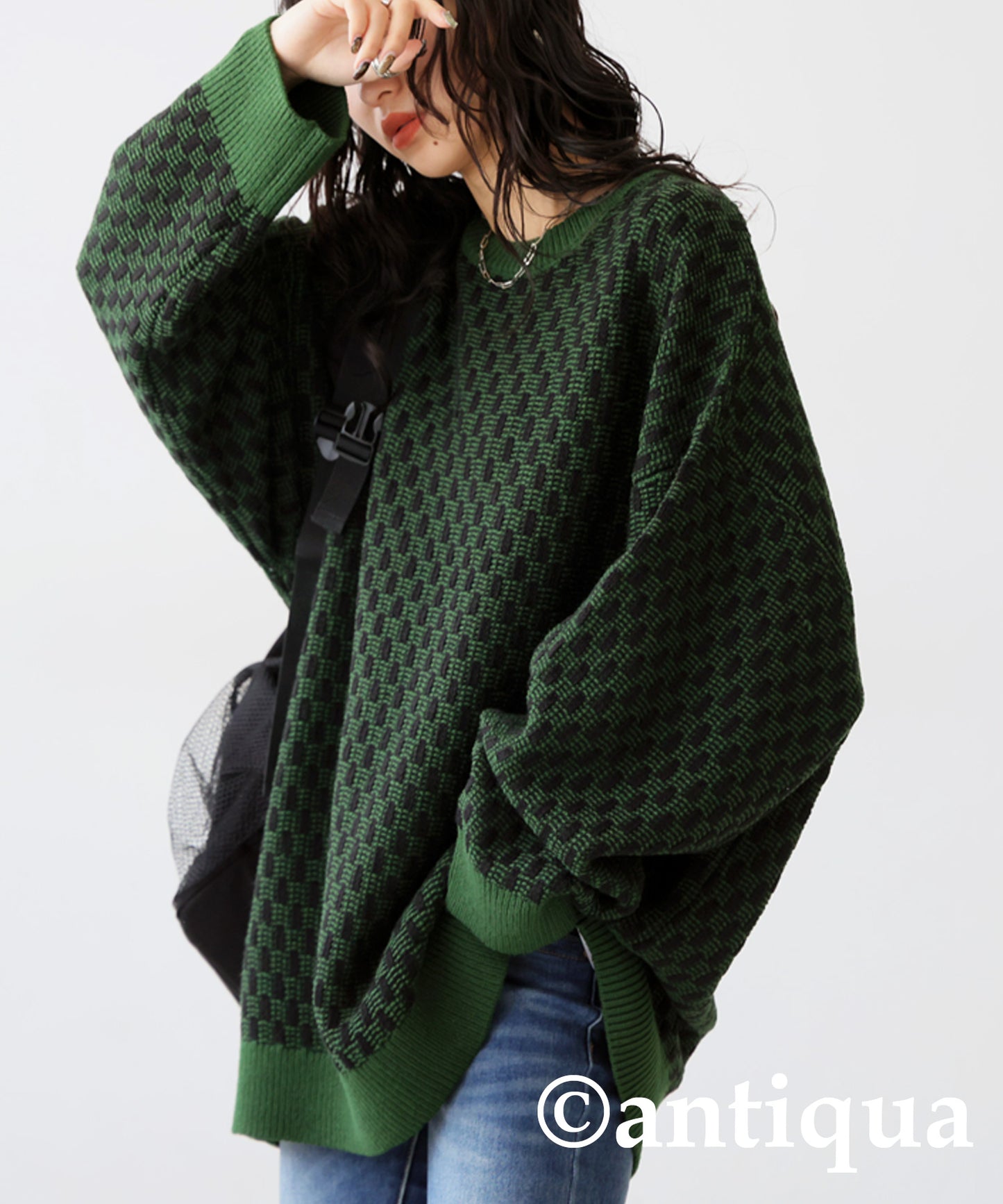 Geometric Jacquard Knit Ladies