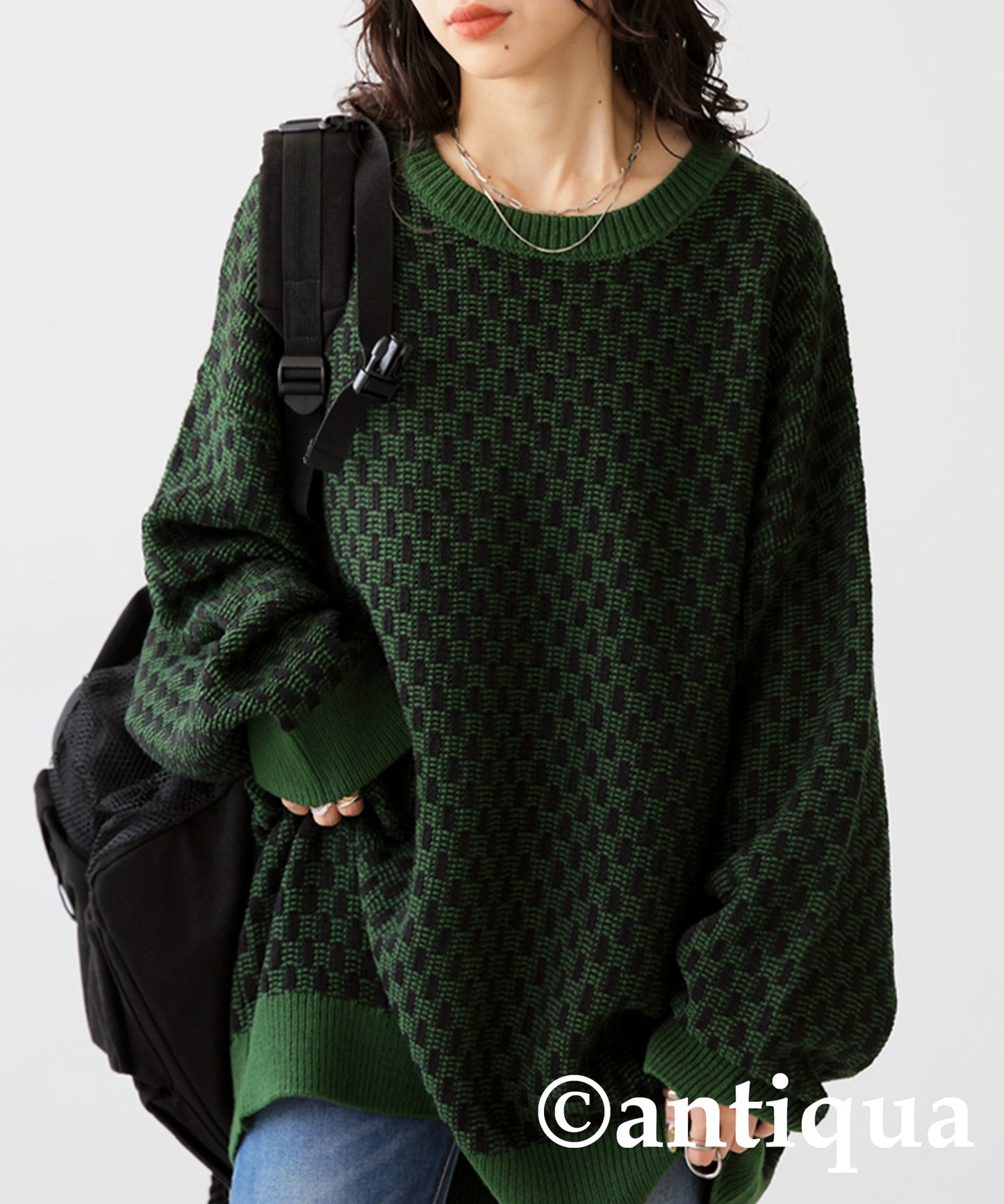 Geometric Jacquard Knit Ladies