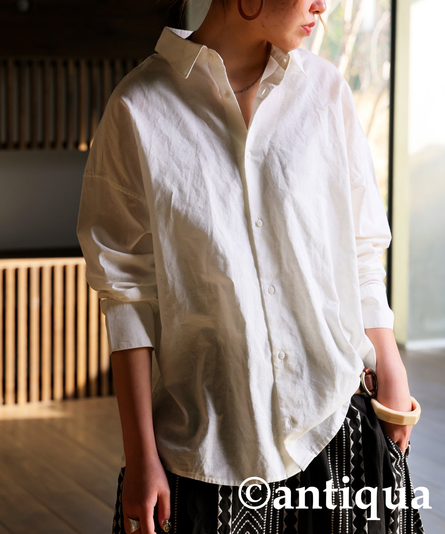 Cotton Linen Shirt Ladies