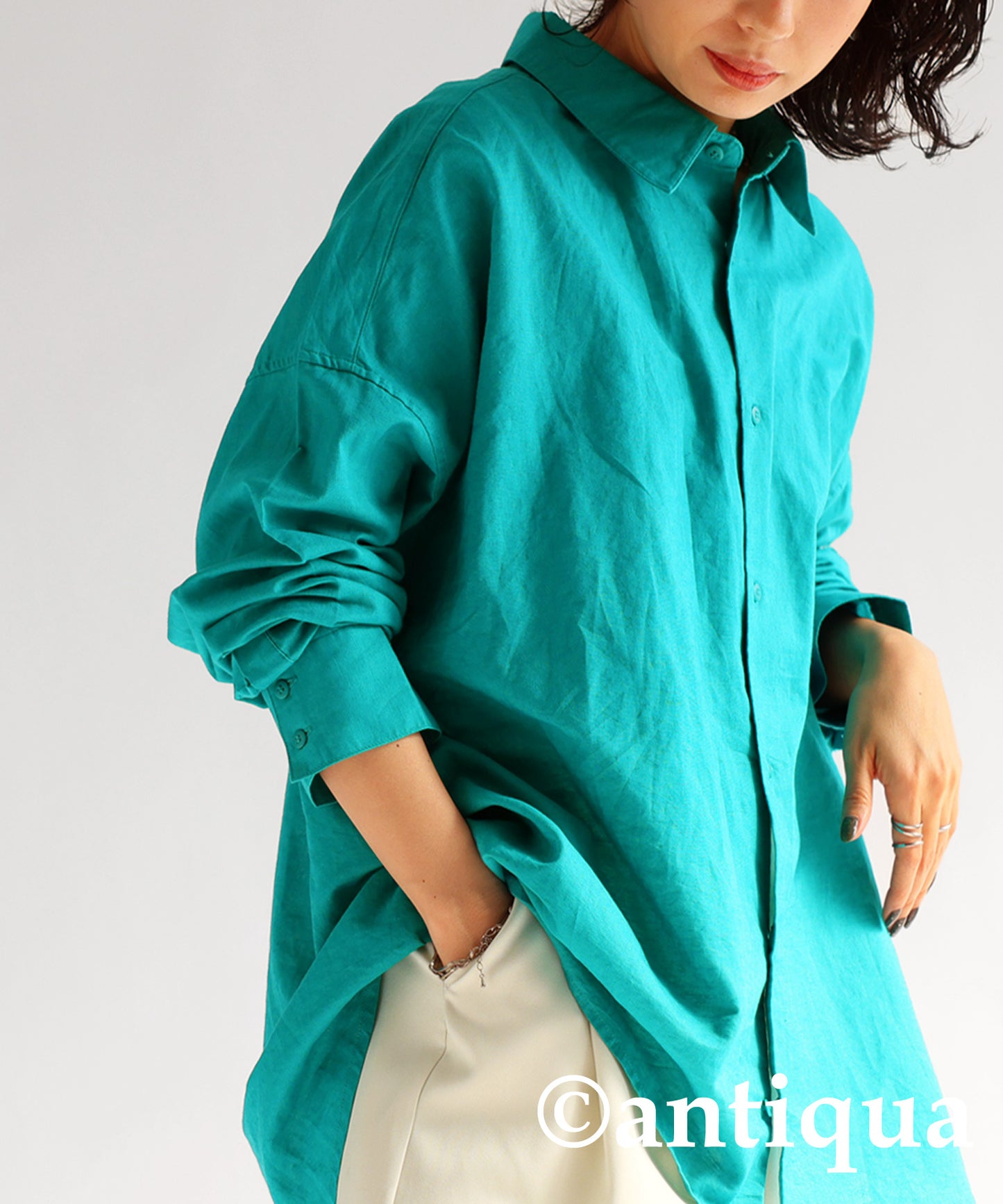 Cotton Linen Shirt Ladies