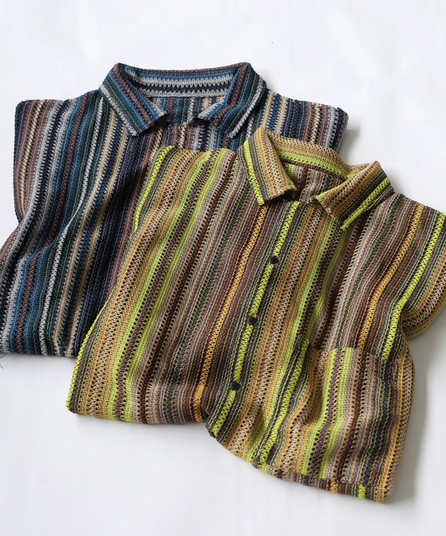 Striped Knit Shirt Men's