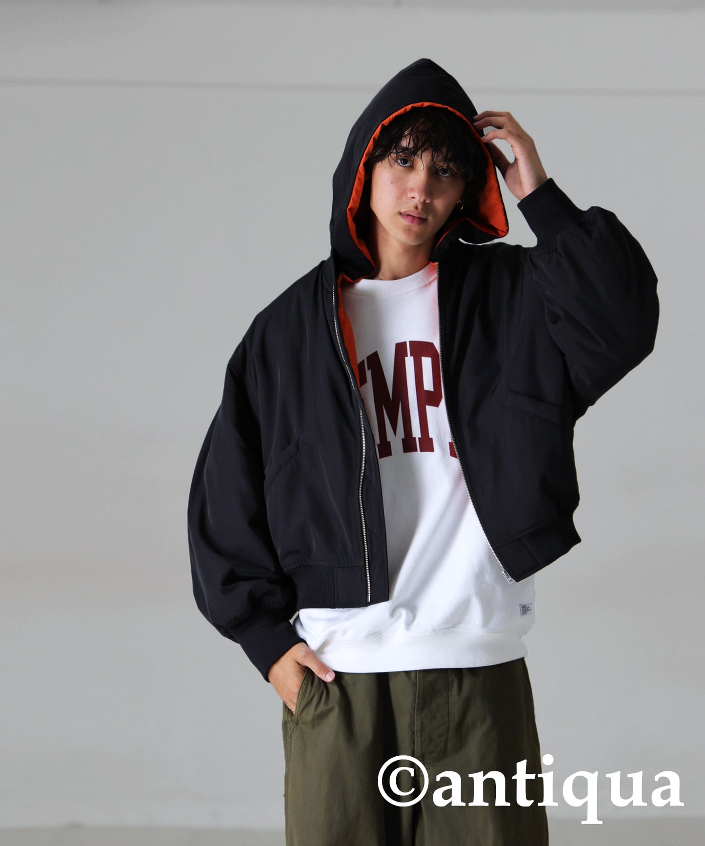 Hooded Short Ma-1 Men's