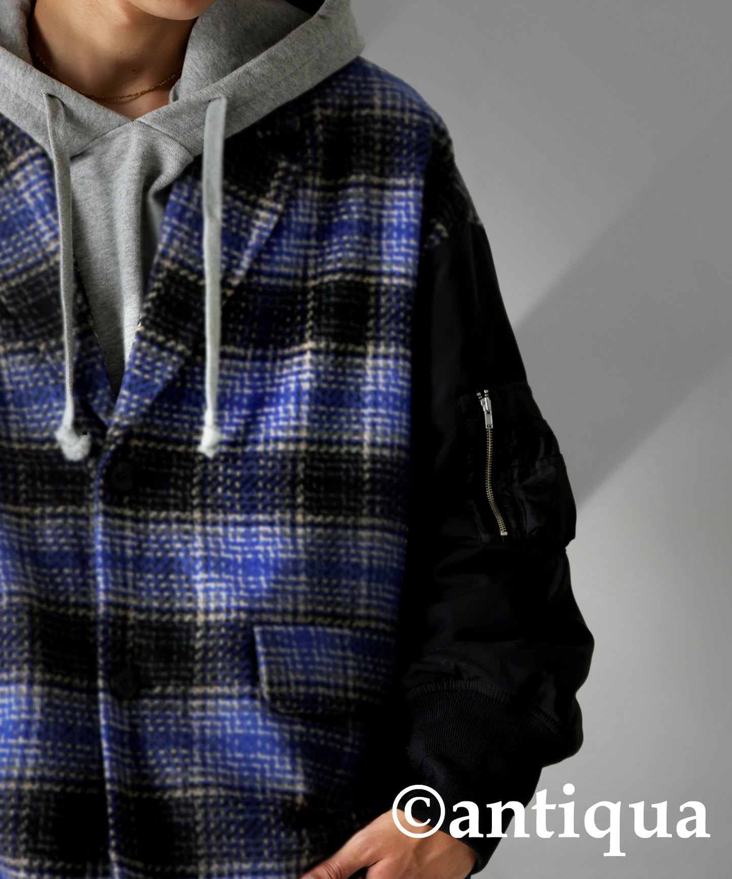 Different Material Docking Outerwear Men's