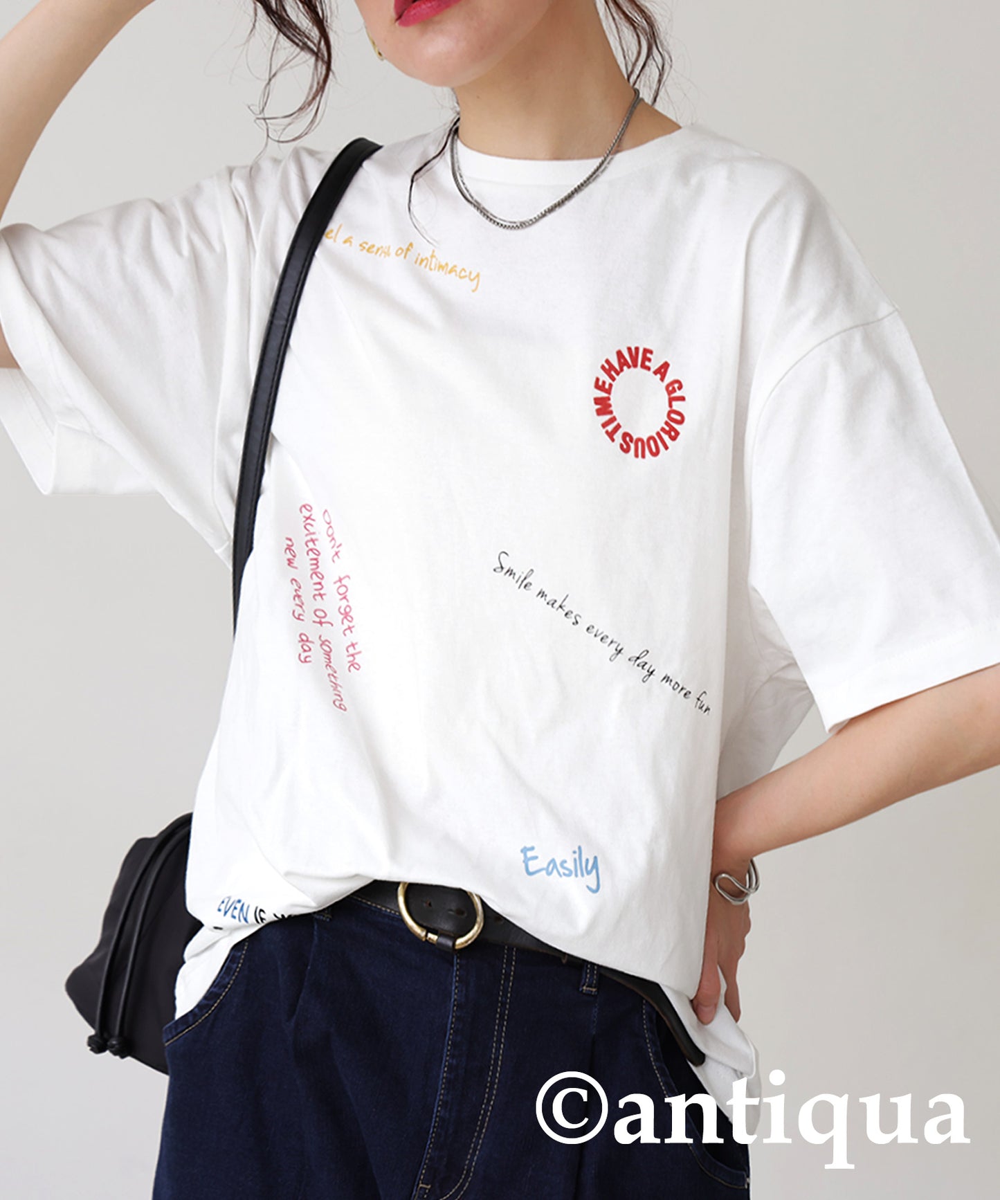 Ladies Logo Photo Print T-Shirt