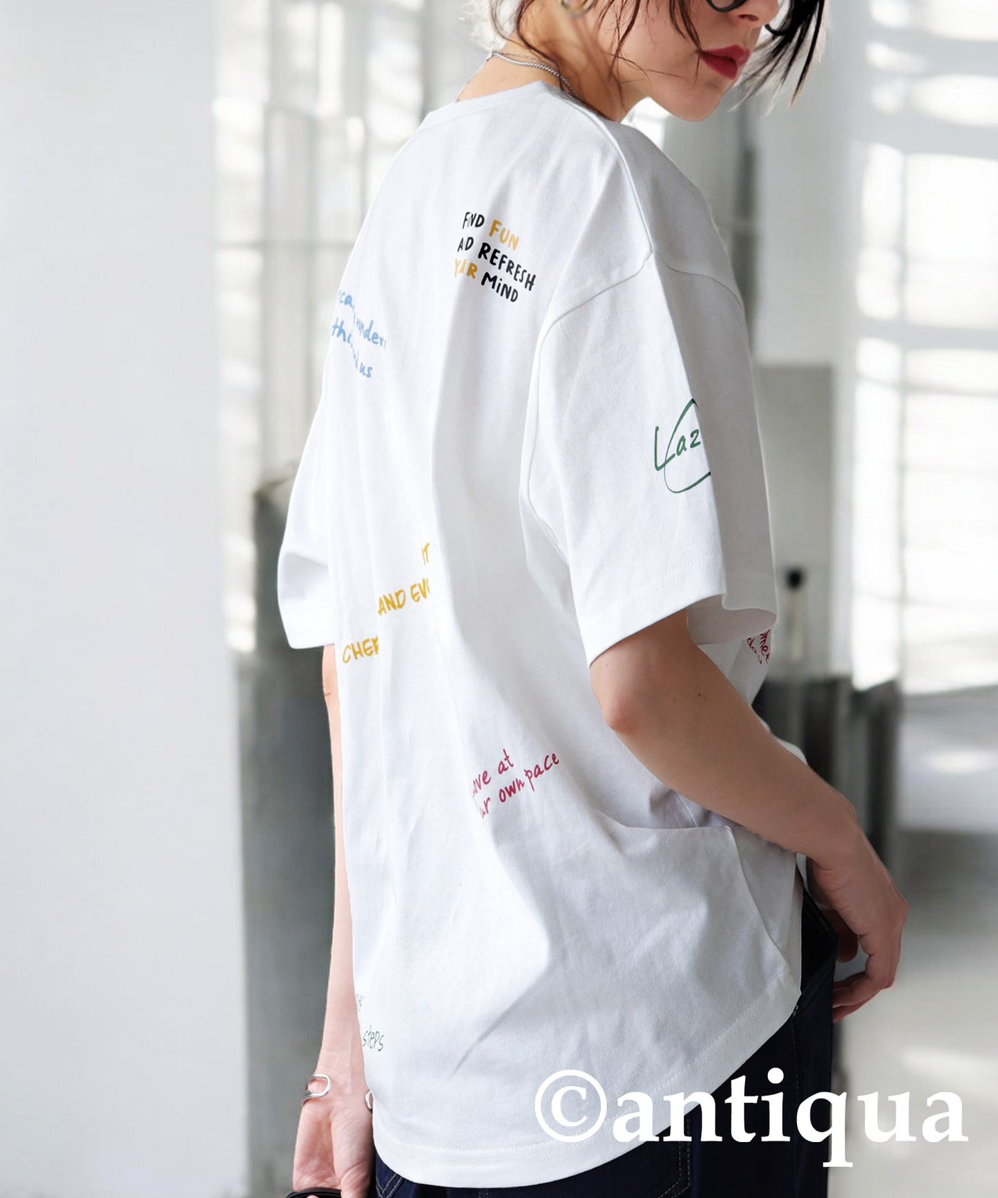 Ladies Logo Photo Print T-Shirt