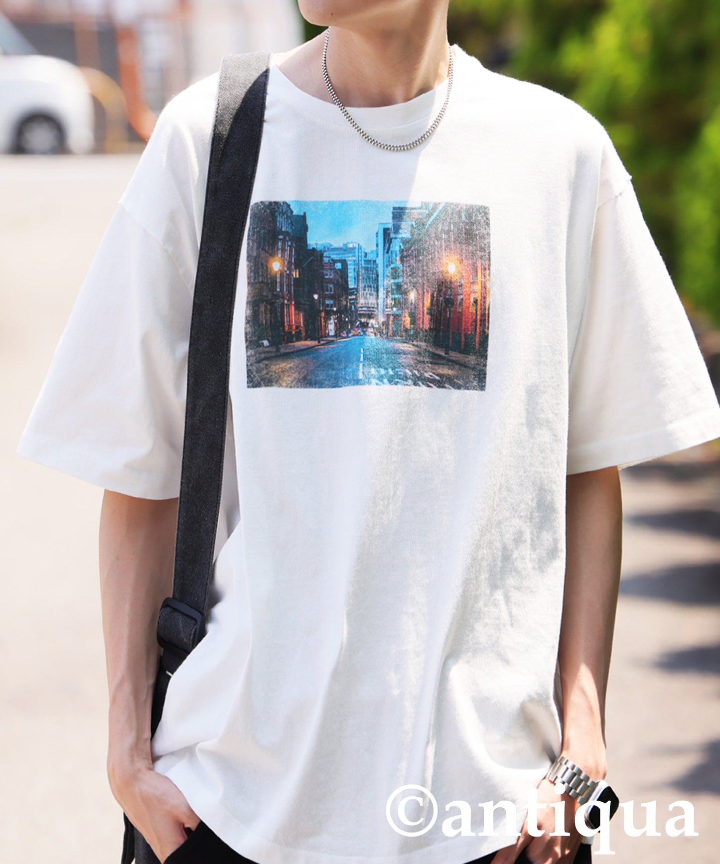 Men's Logo Photo Print T-Shirt