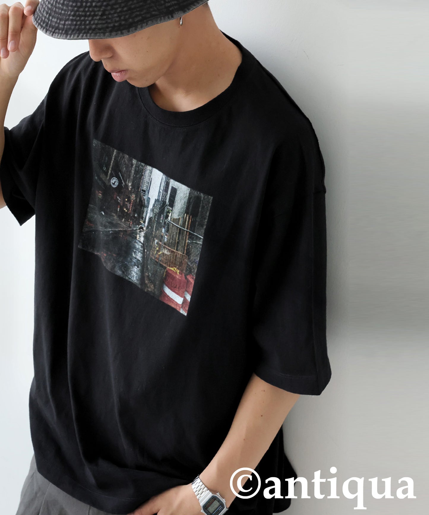 Men's Logo Photo Print T-Shirt