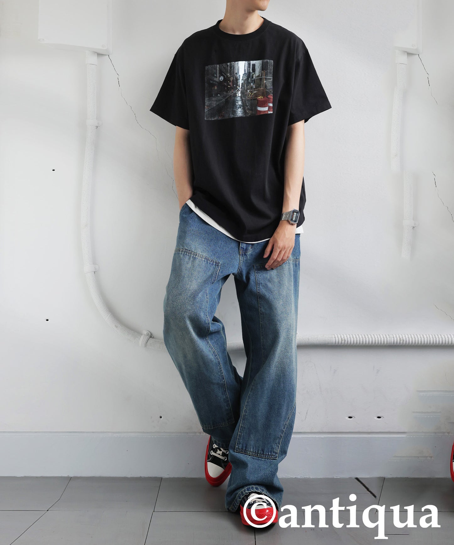 Men's Logo Photo Print T-Shirt