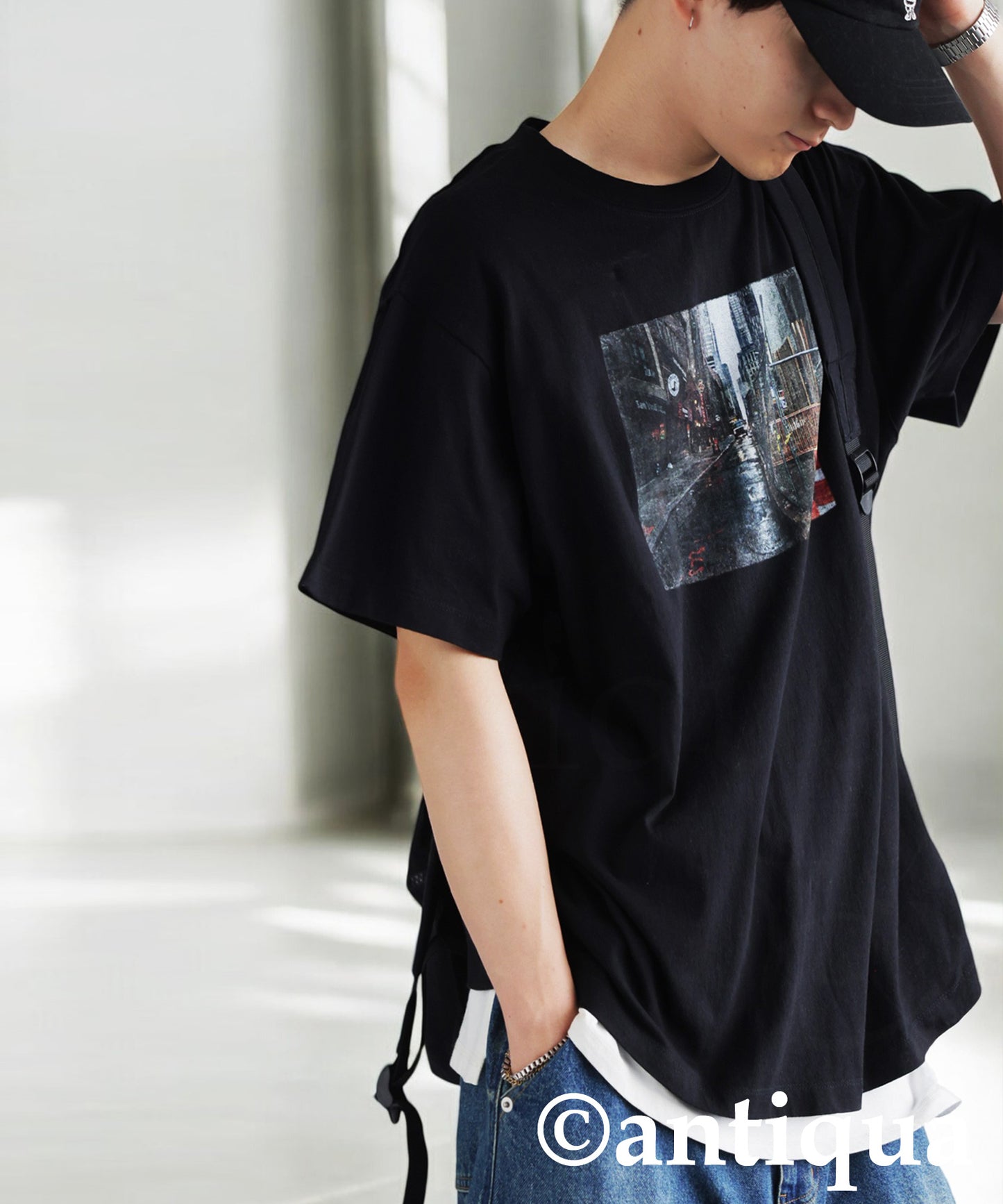 Men's Logo Photo Print T-Shirt