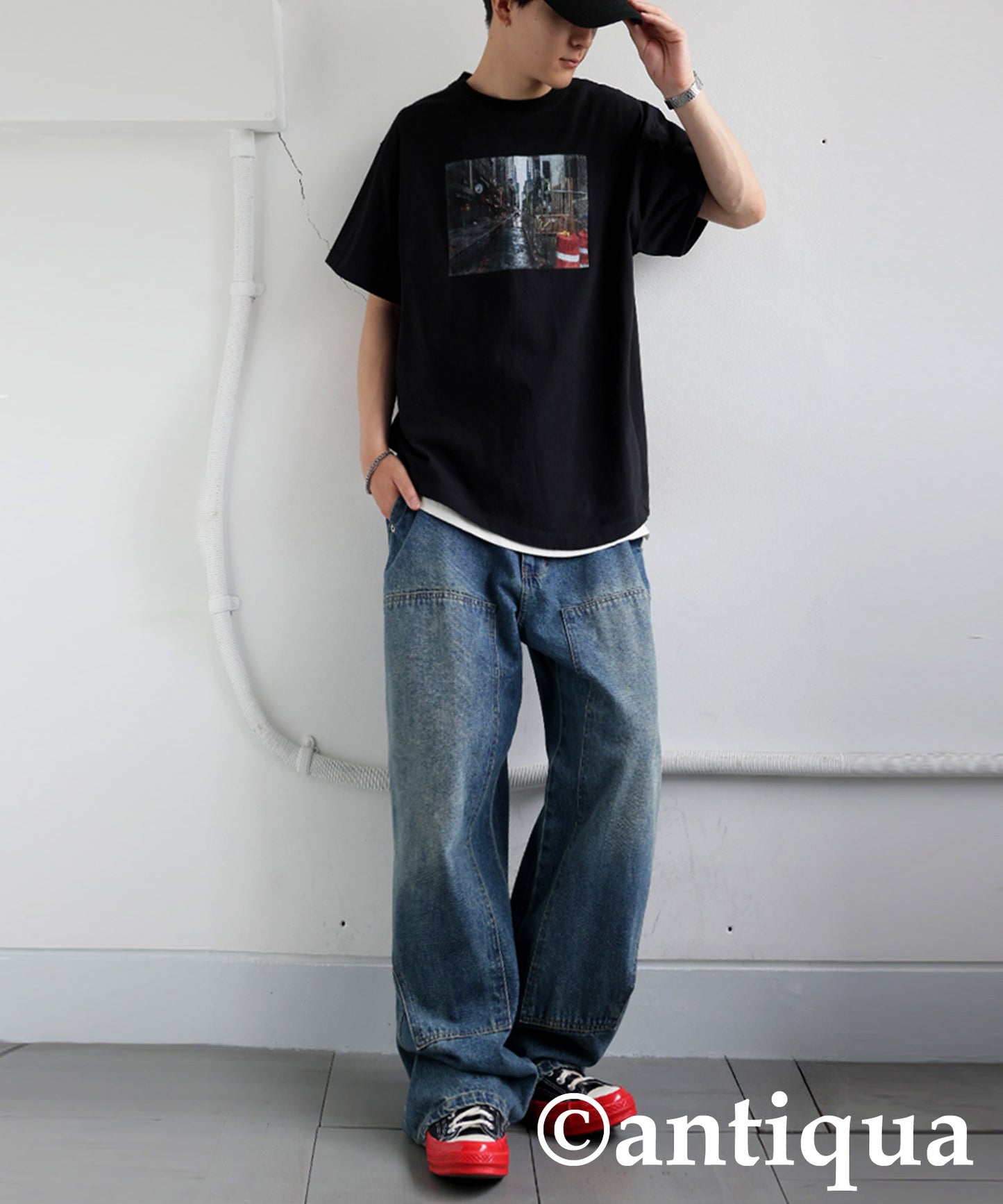 Men's Logo Photo Print T-Shirt