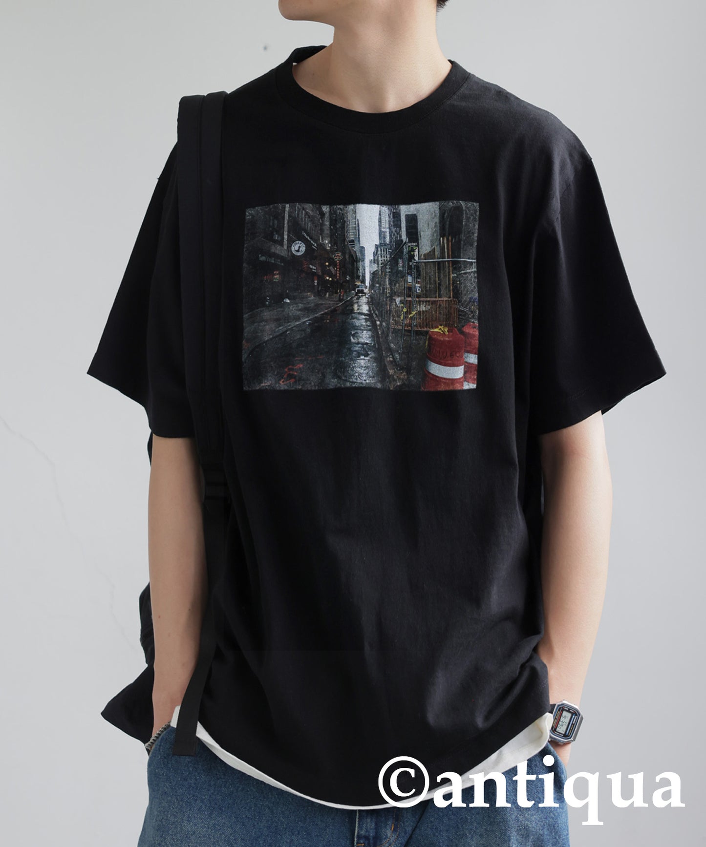 Men's Logo Photo Print T-Shirt