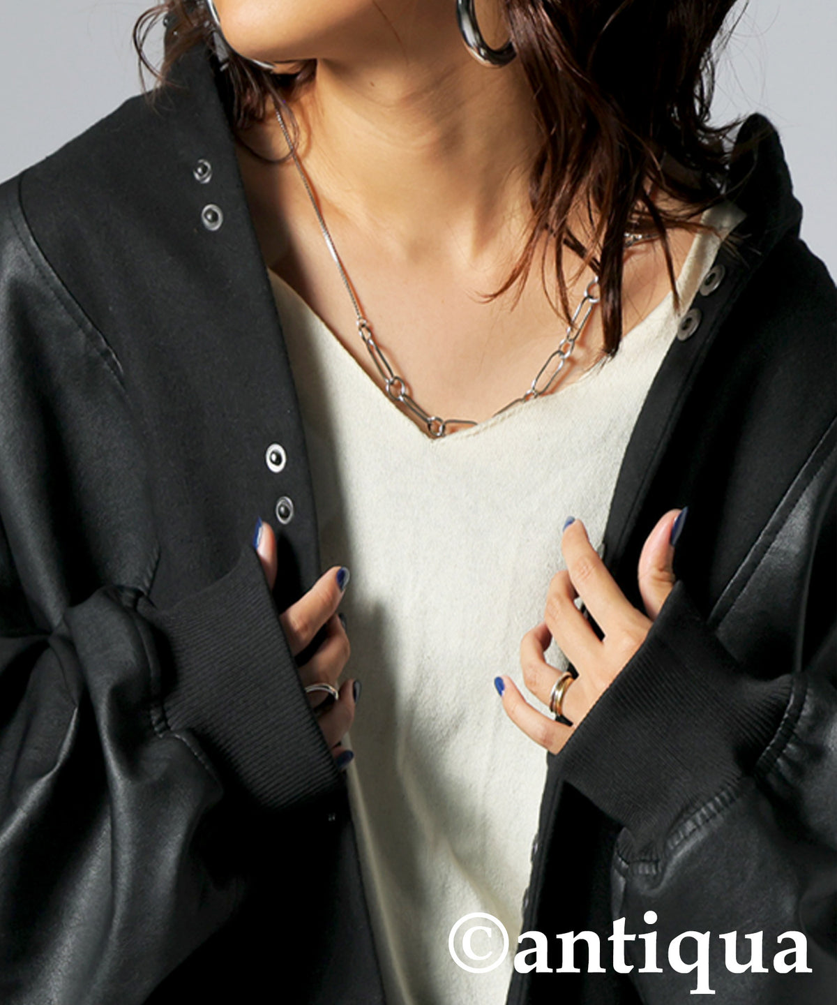 Lether x Melton Panelled Jacket Men's