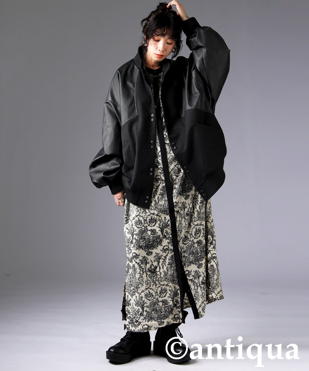 Lether x Melton Panelled Jacket Men's