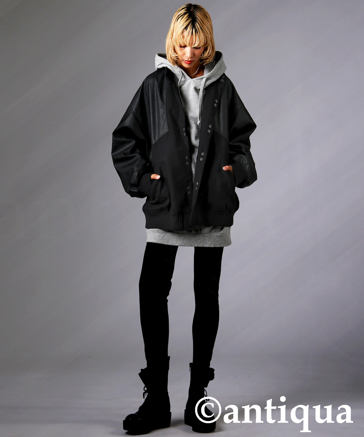 Lether x Melton Panelled Jacket Men's