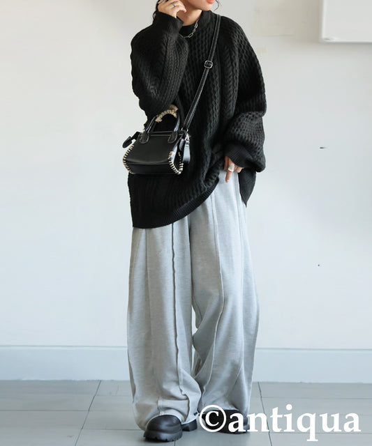 Fleece Wide Pants Ladies