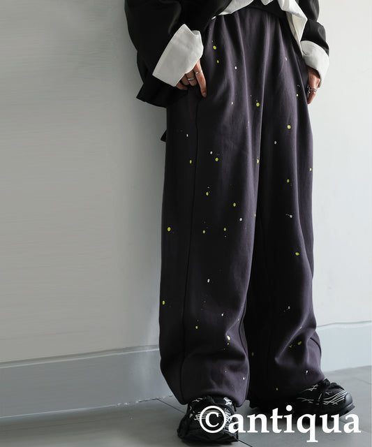 Hand-Painted Fleece Sweatpants Ladies