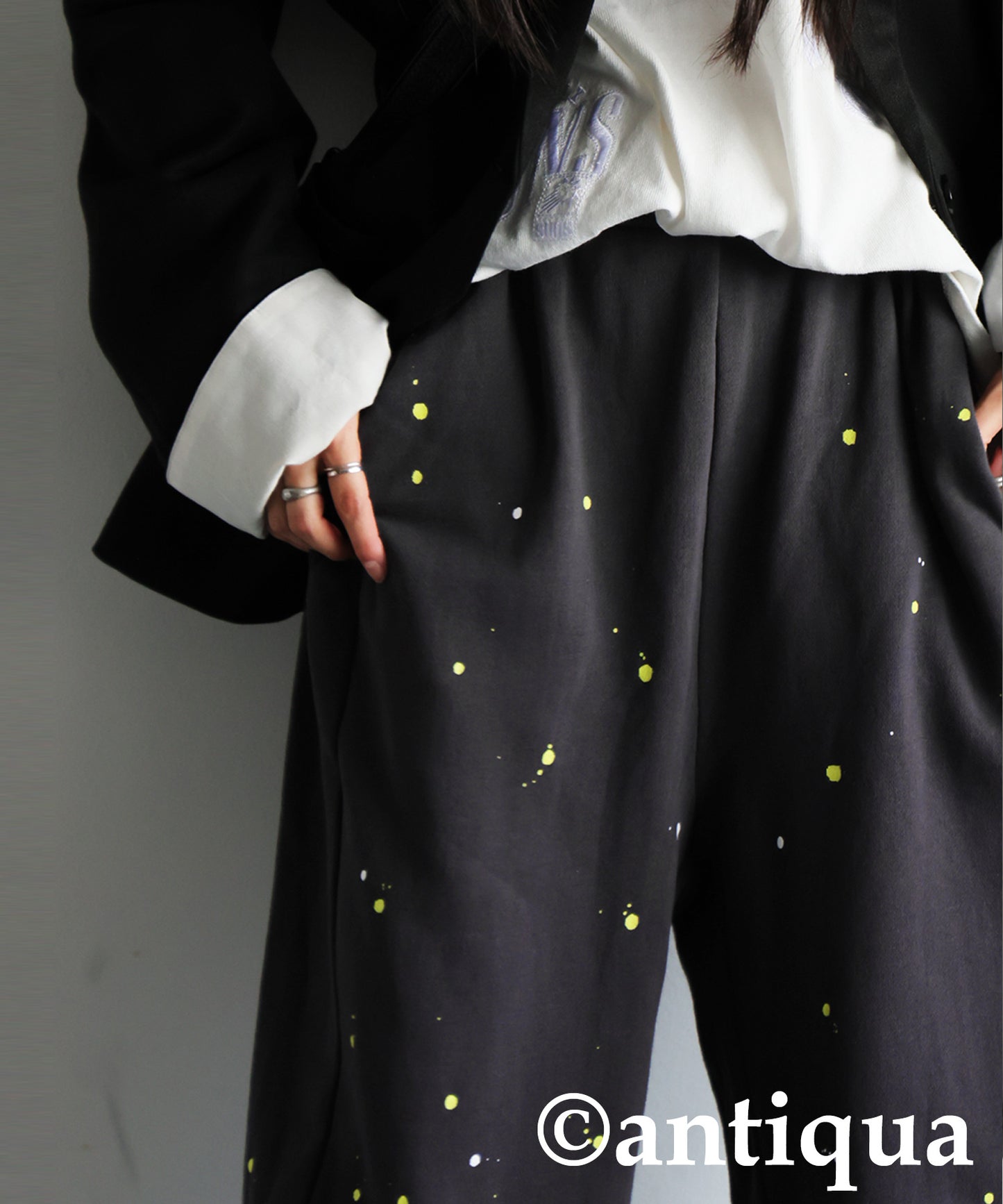 Hand-Painted Fleece Sweatpants Ladies