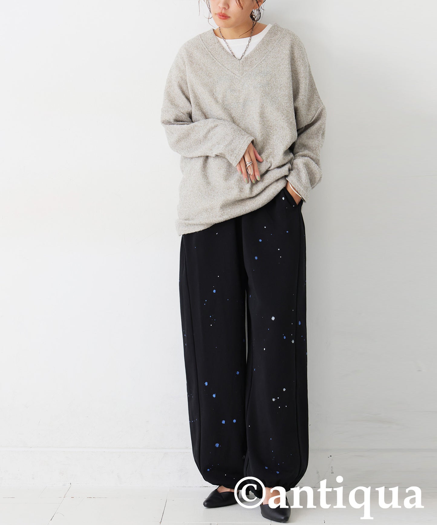 Hand-Painted Fleece Sweatpants Ladies