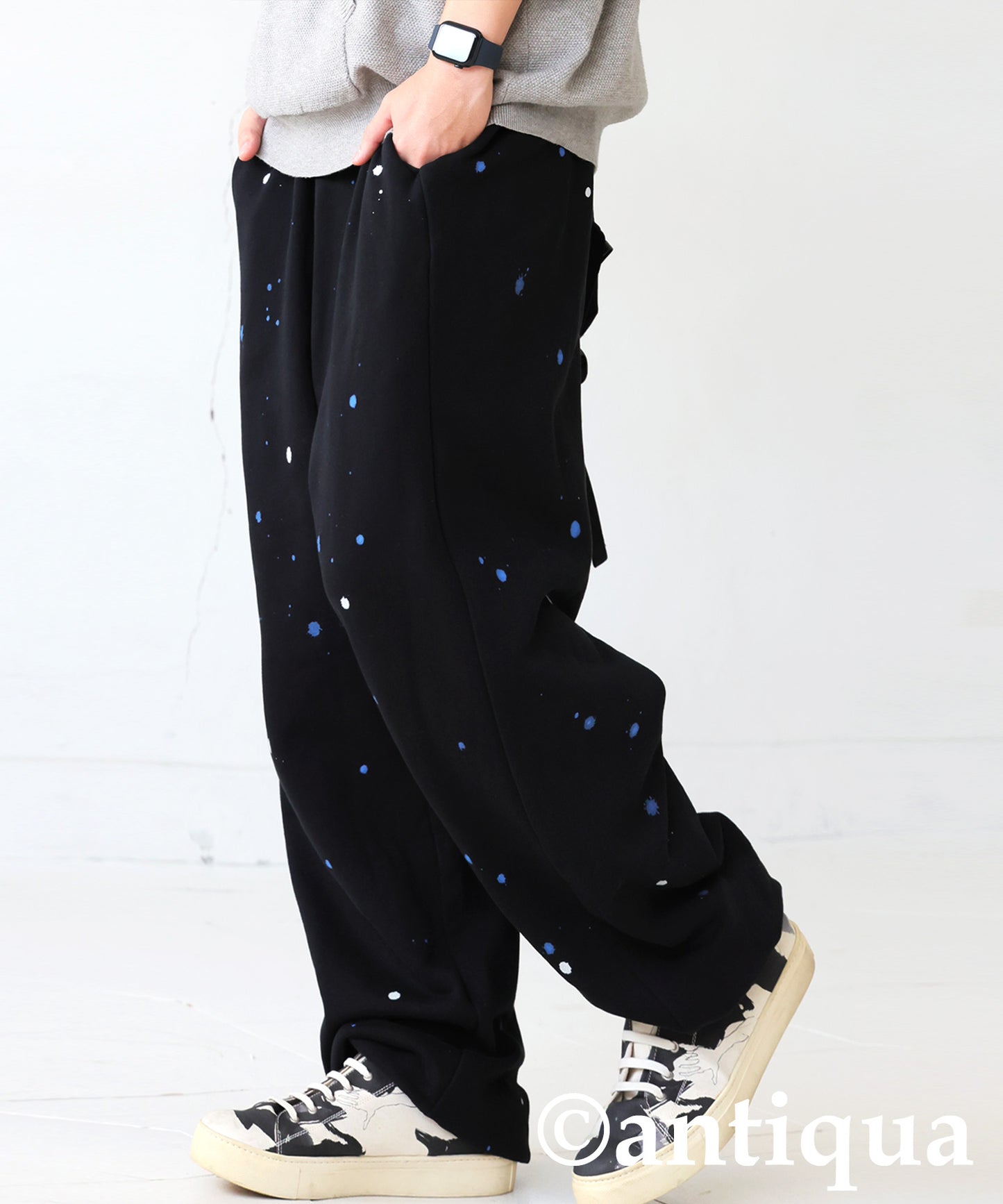 Hand-Painted Fleece Sweat pants Men's