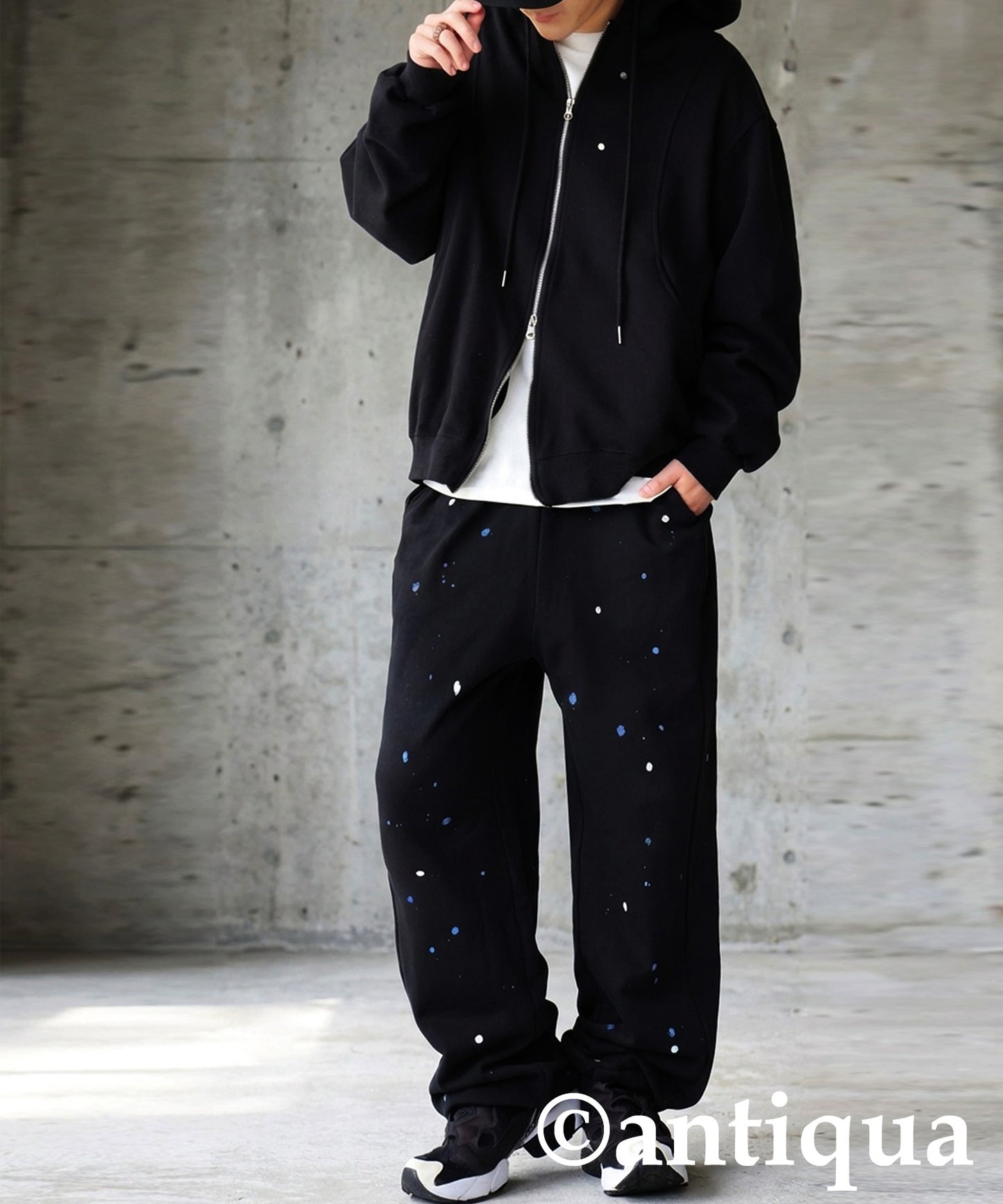 Hand-Painted Fleece Sweat pants Men's