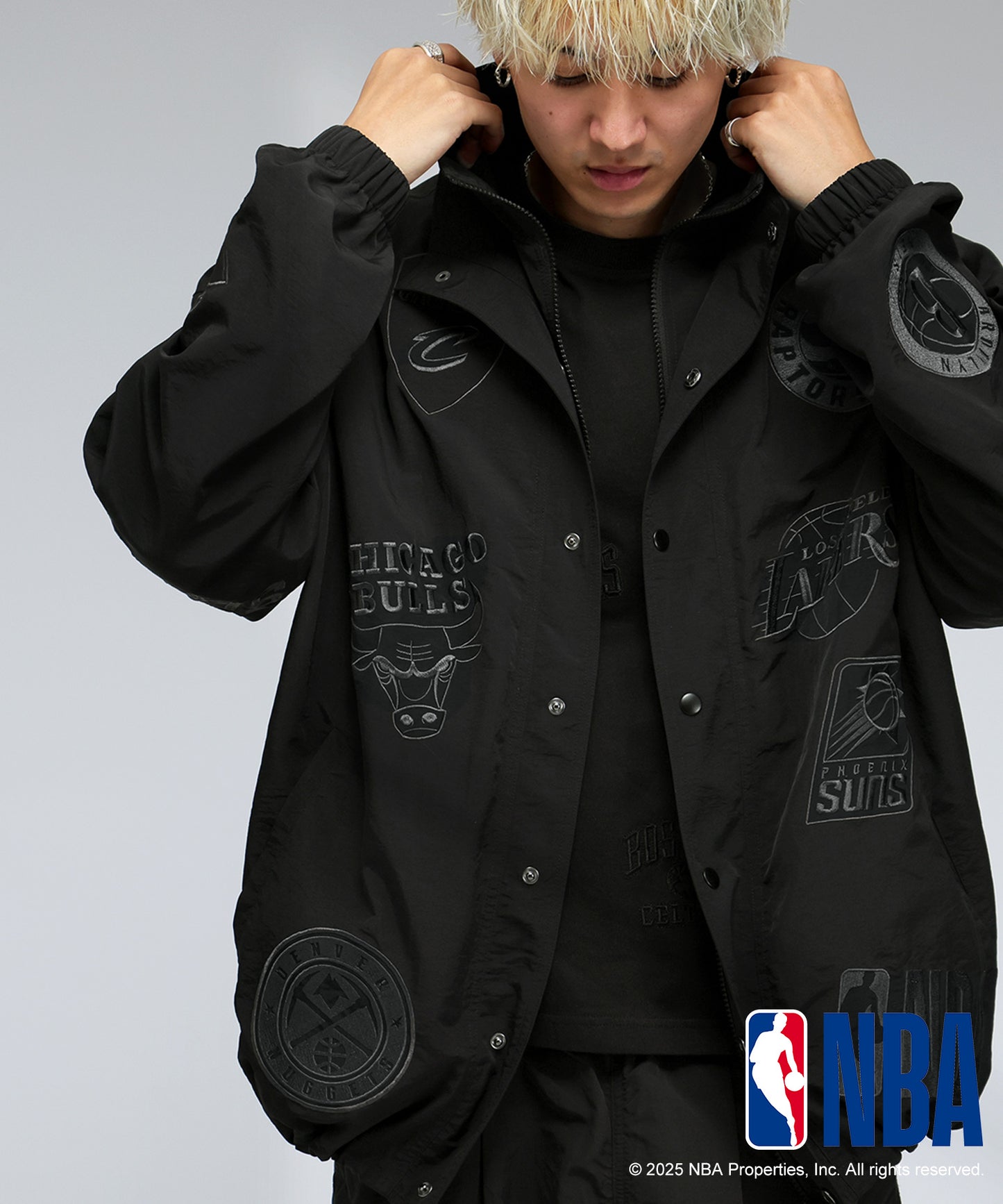 Official NBA Logo Embroidered Balloon Jacket Men's