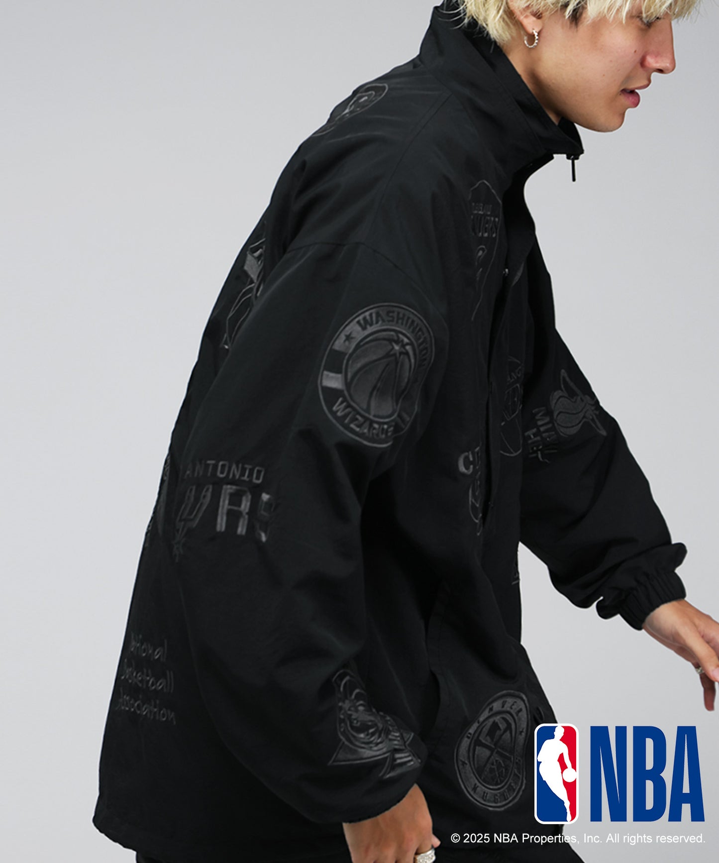Official NBA Logo Embroidered Balloon Jacket Men's