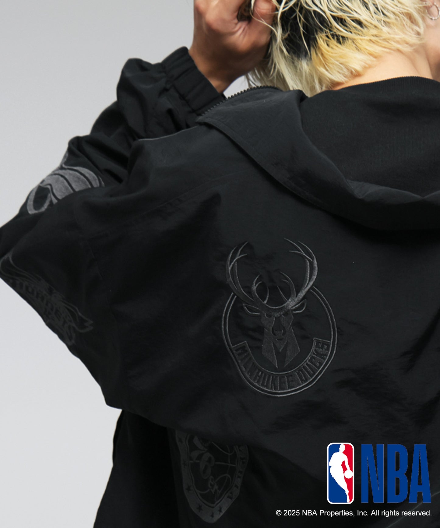 Official NBA Logo Embroidered Balloon Jacket Men's