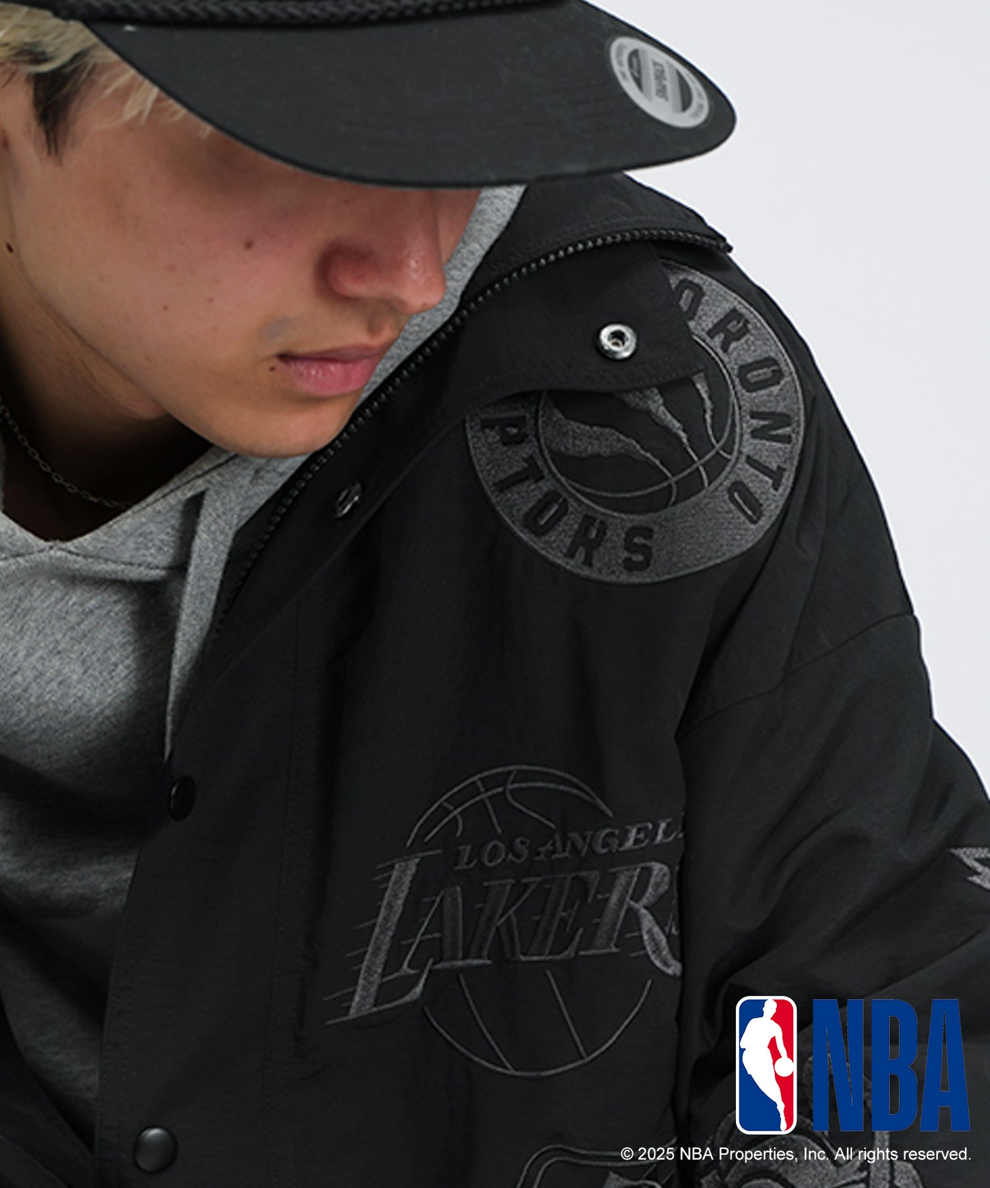 Official NBA Logo Embroidered Balloon Jacket Men's
