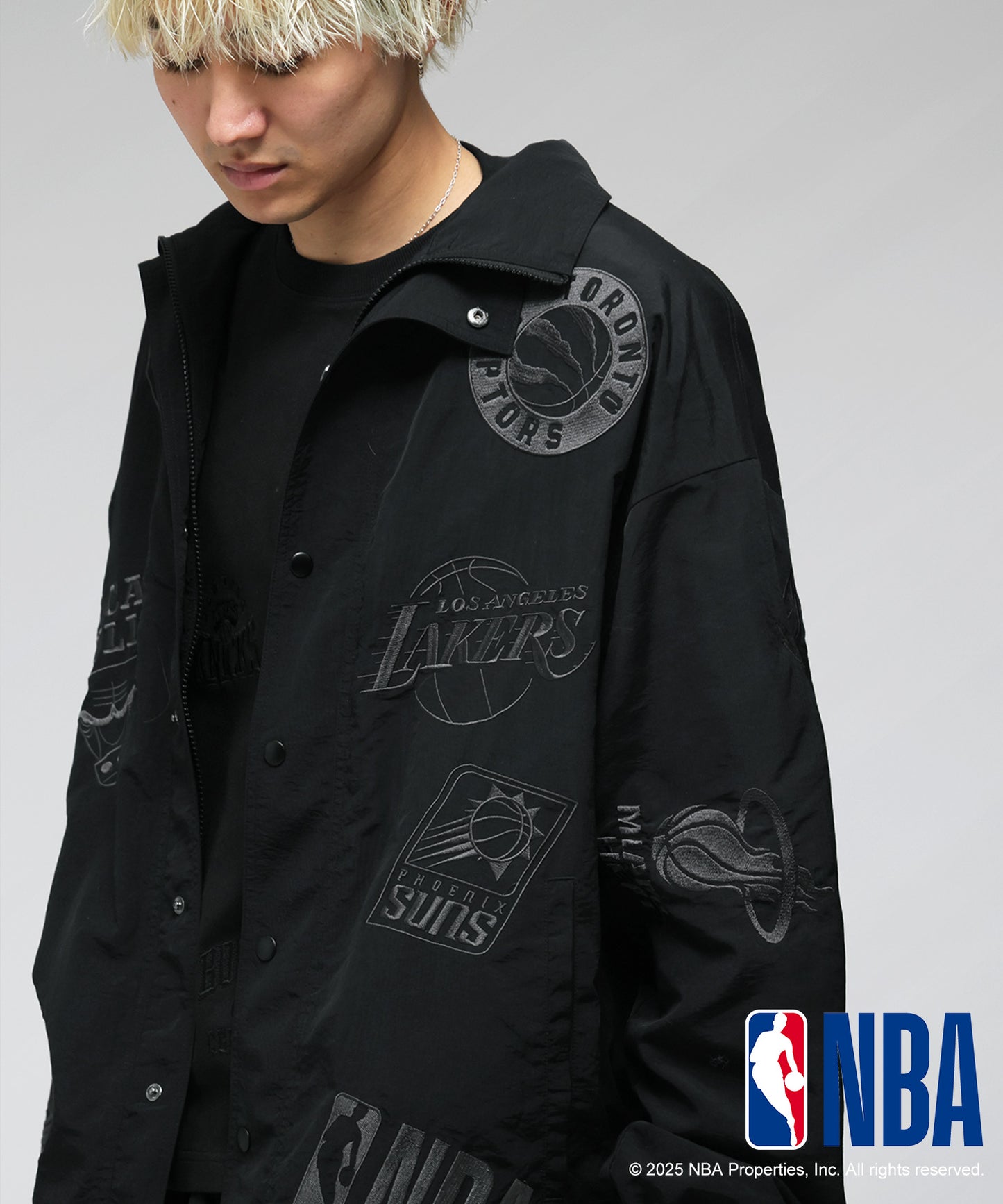 Official NBA Logo Embroidered Balloon Jacket Men's