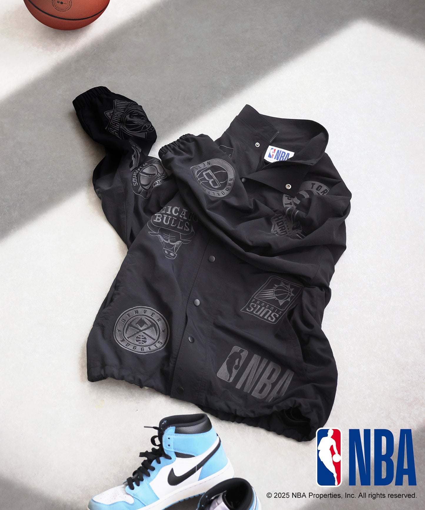 Official NBA Logo Embroidered Balloon Jacket Men's