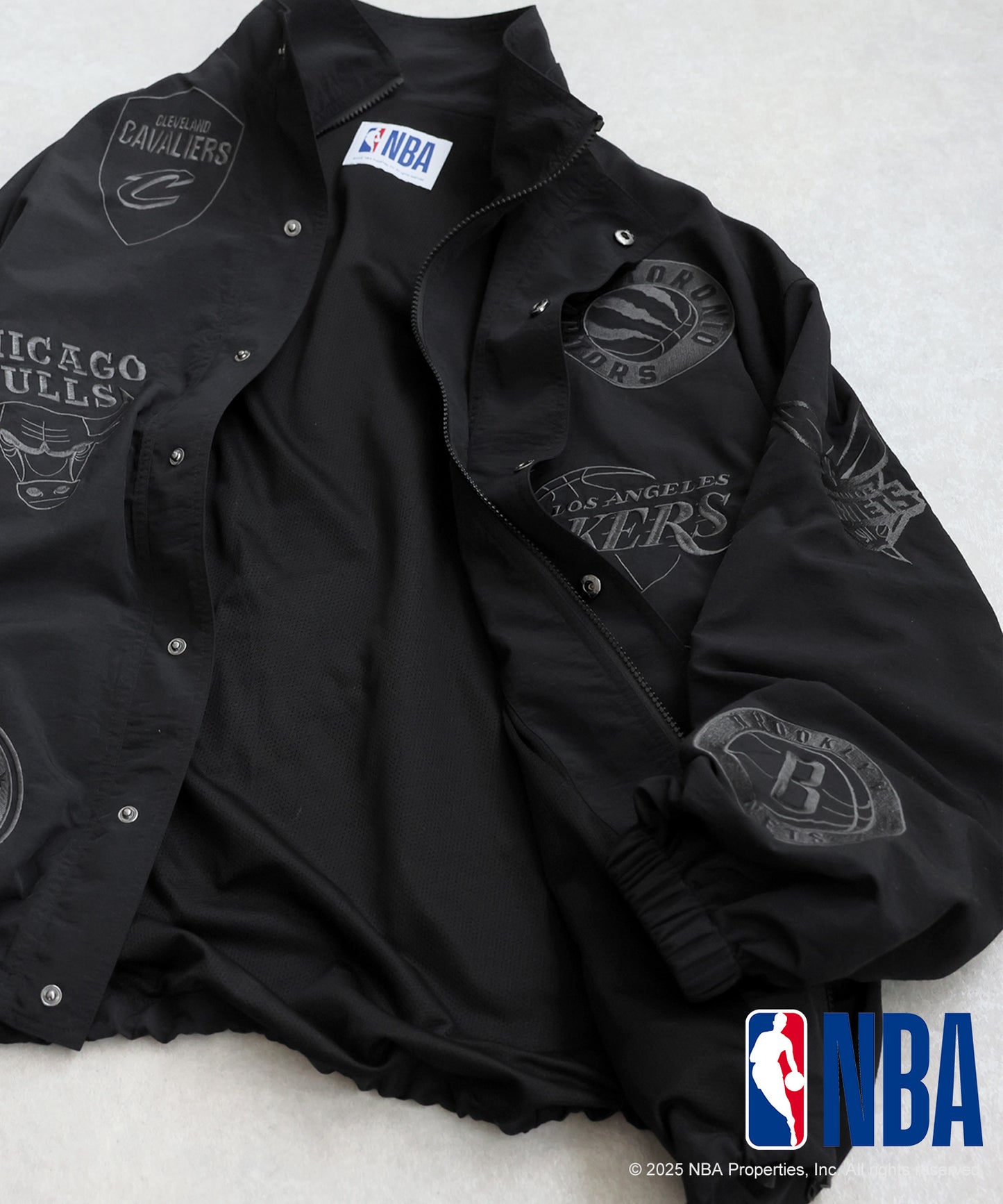 Official NBA Logo Embroidered Balloon Jacket Men's
