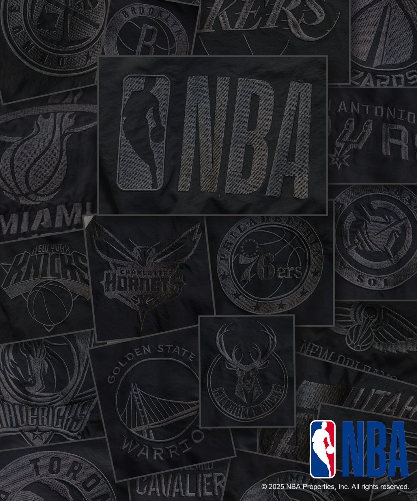 Official NBA Logo Embroidered Balloon Jacket Ladies