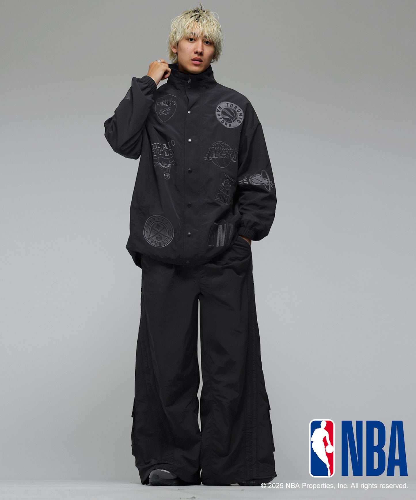 Official NBA Logo Embroidered Balloon Jacket Men's