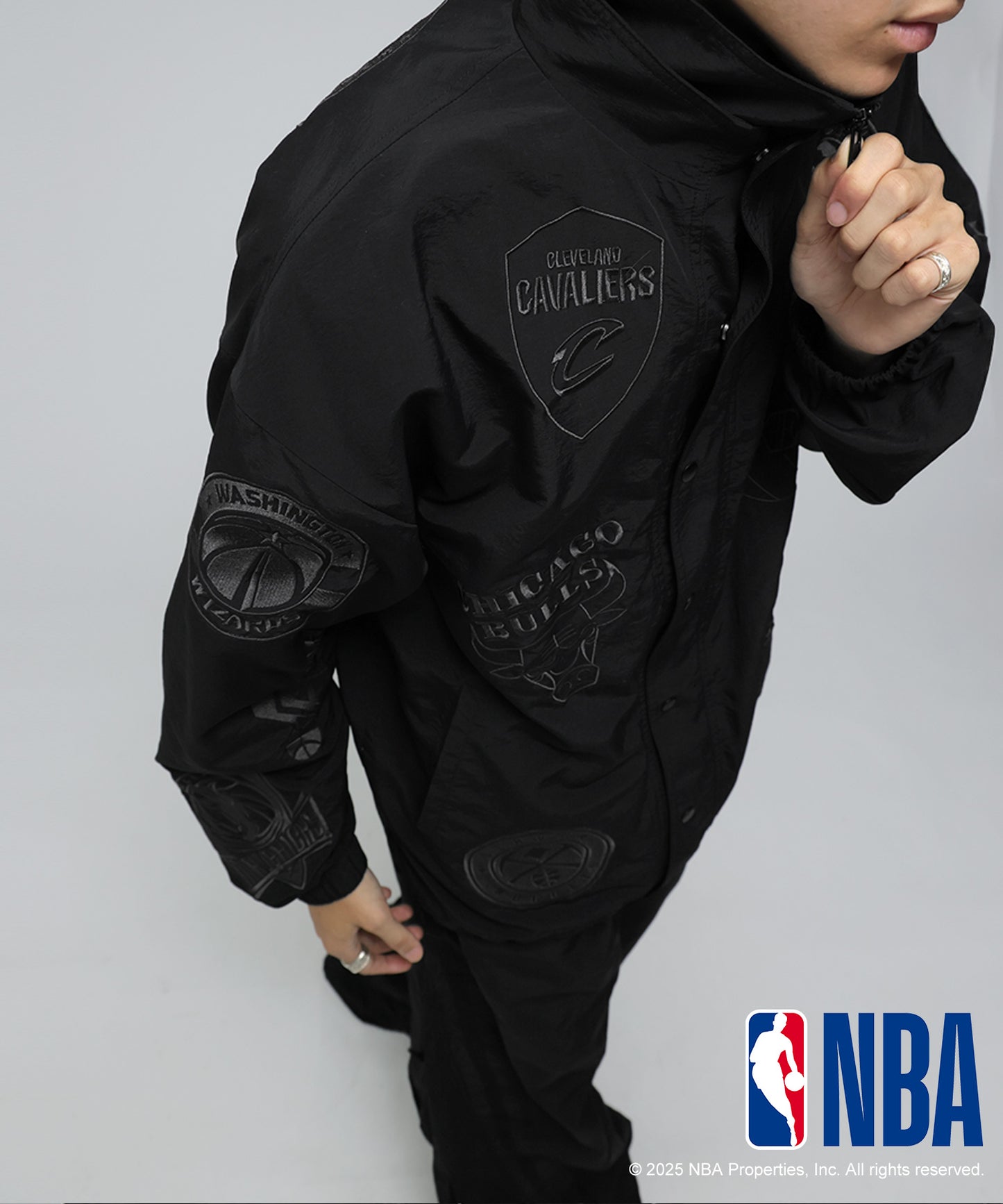 Official NBA Logo Embroidered Balloon Jacket Men's