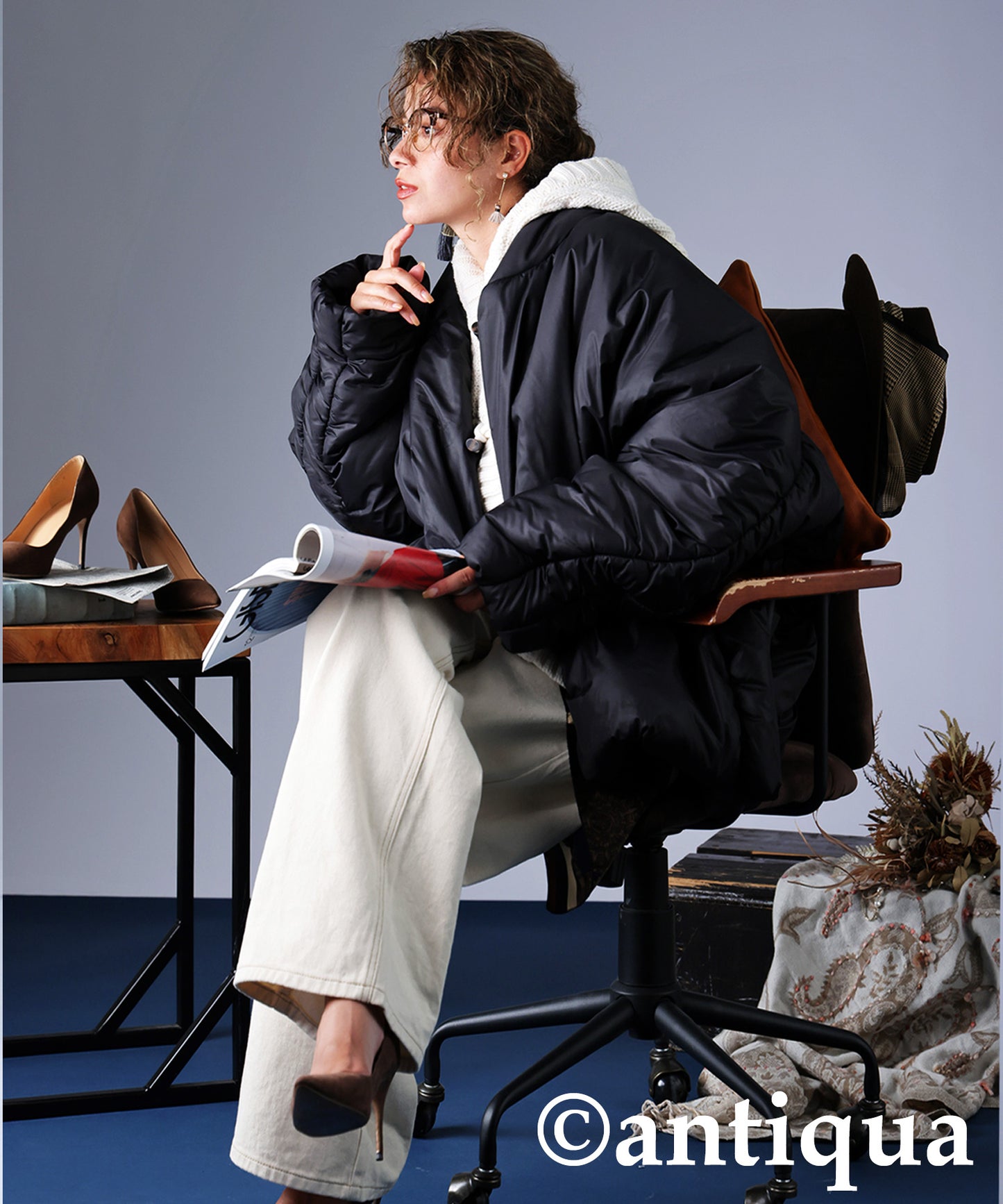 Dolman Padded Jacket Ladies