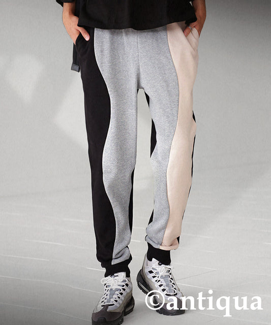 Wave pattern Pants Men's