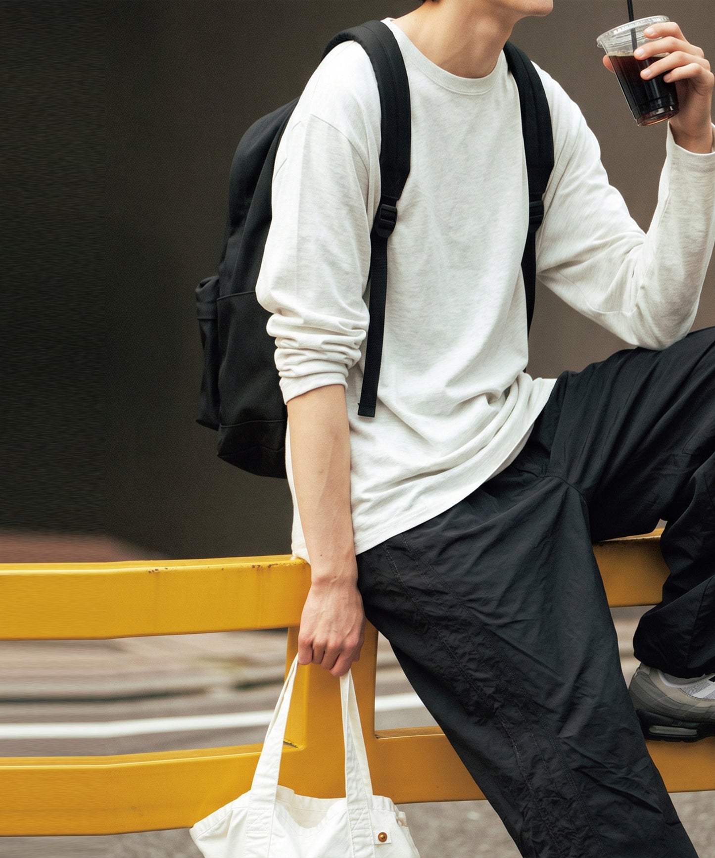 100% Cotton Plain Long-Sleeve T-Shirt  Men’s