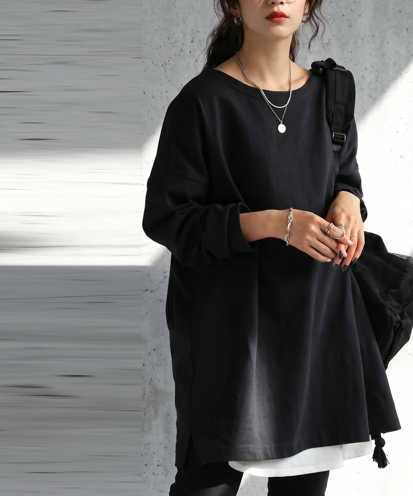 100% Cotton Plain Long-Sleeve T-Shirt Ladies