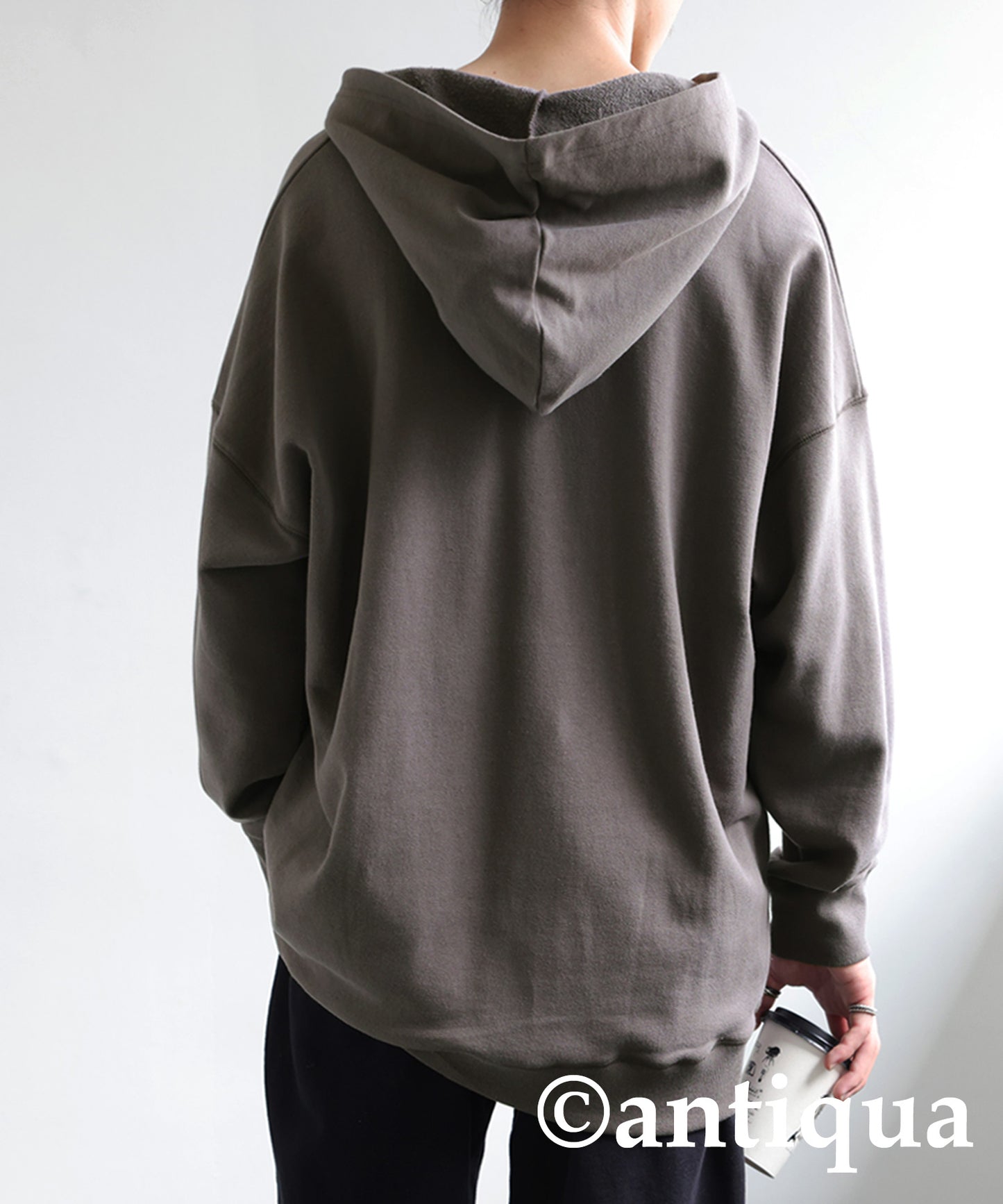 Men's hoodie slit neck wide range of color variations