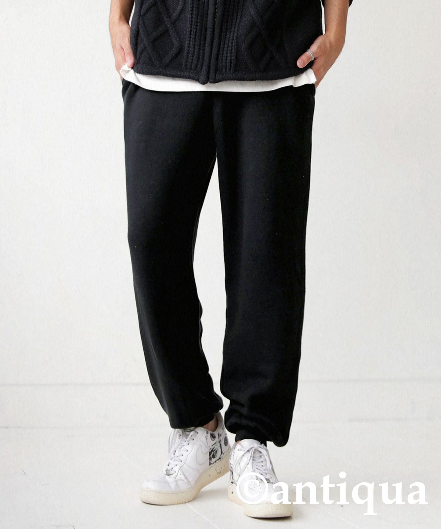 Gauze Pile fabric Sweat Pants Men's Bottoms Cotton