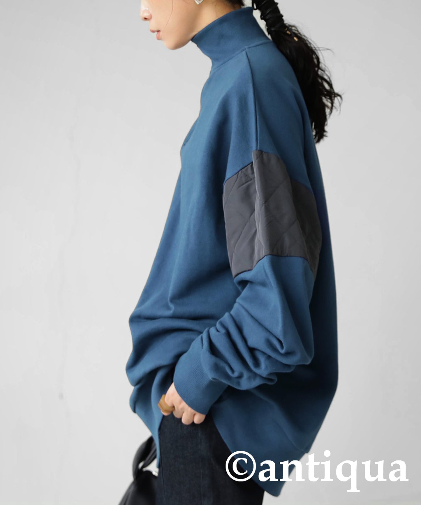 Ladies half zip pullover