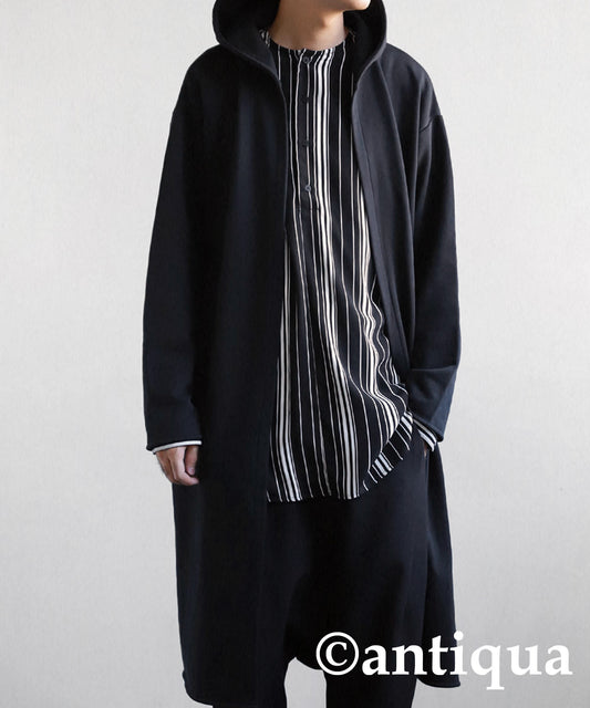 Men's long cardigan french terry HAORI